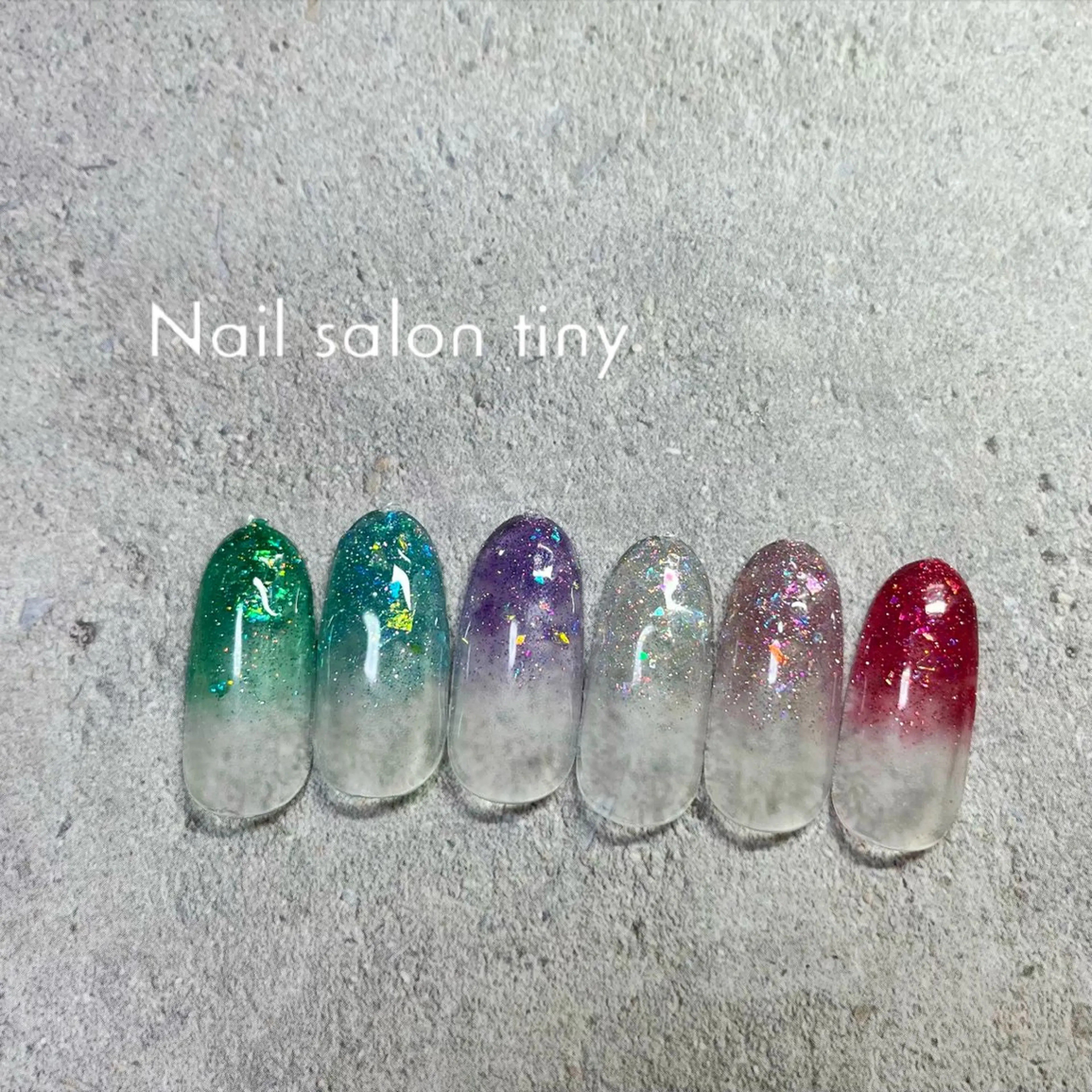 6色・ラメグラデーションの写真