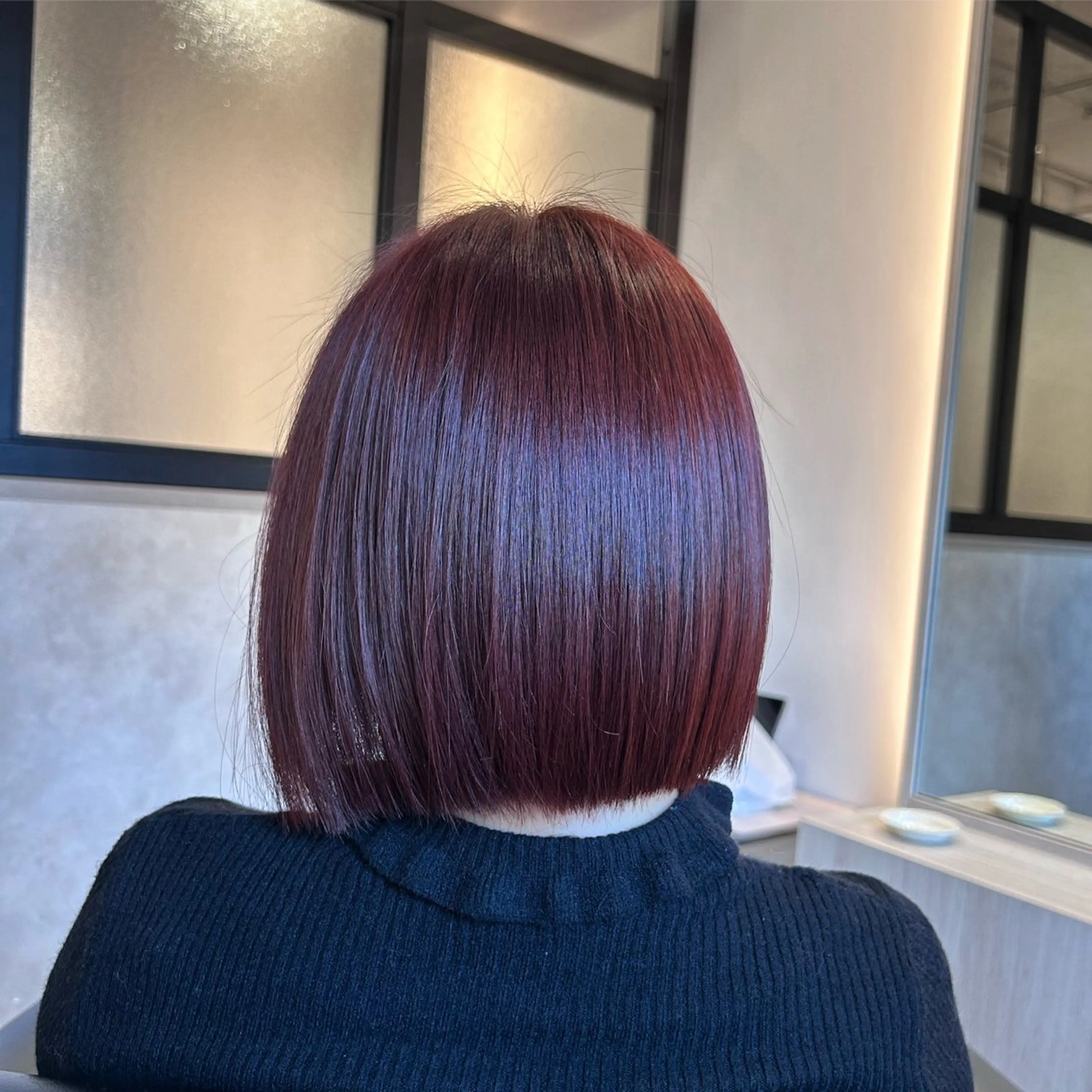 ショート カラー カット ヘアカラー トリートメント &chaLme   心斎橋所属・emi/髪質改善/ 韓国風/艶カラーのヘアスタイル