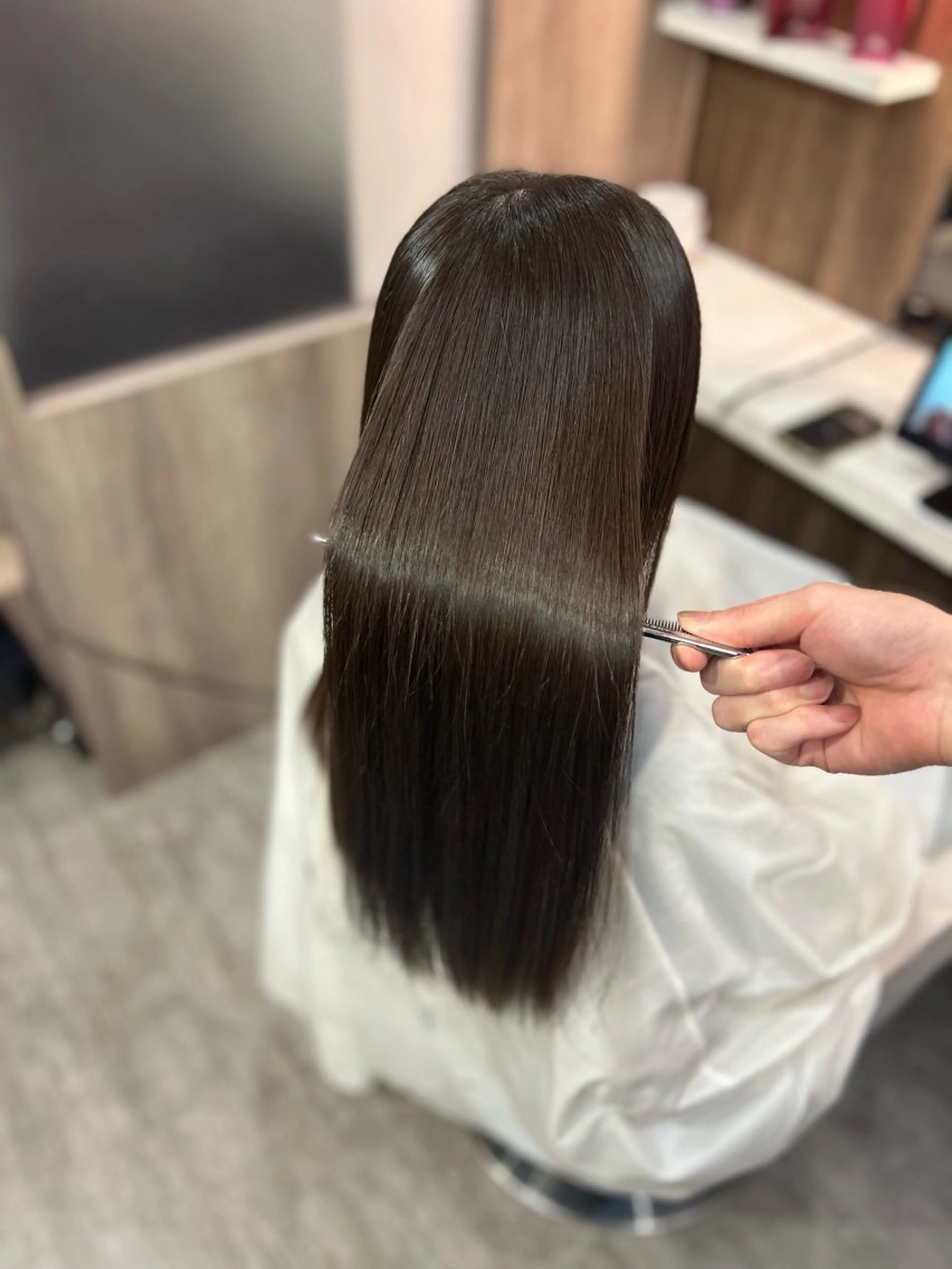 ロング 縮毛矯正 ユアーズヘアーセカンド所属・広島No.1美髪矯正 髪質改善/河村総一郎のヘアスタイル