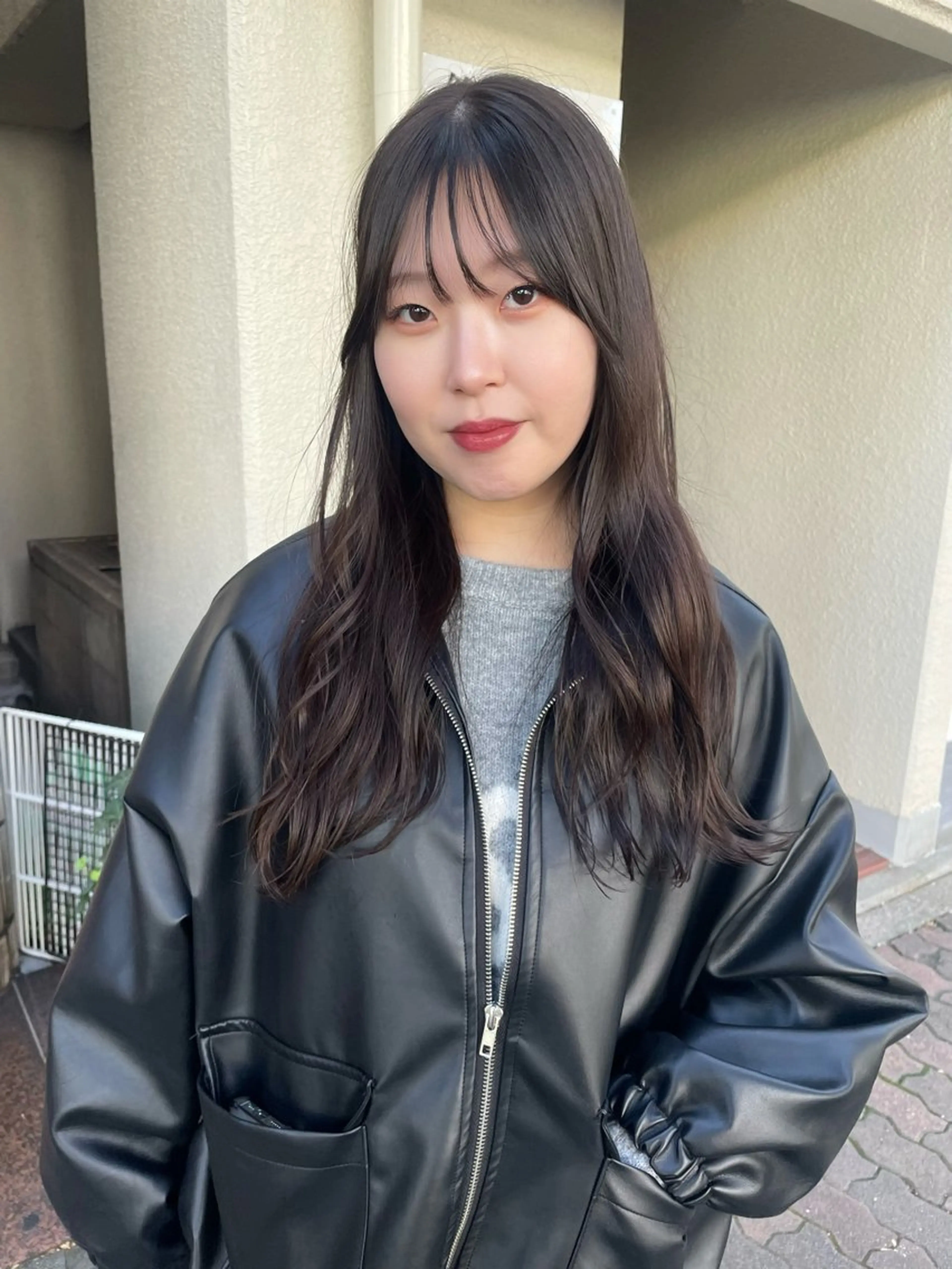 セミロング カラー ヘアカラー カットモデル/ ハイトーン/ゆうあのヘアスタイル