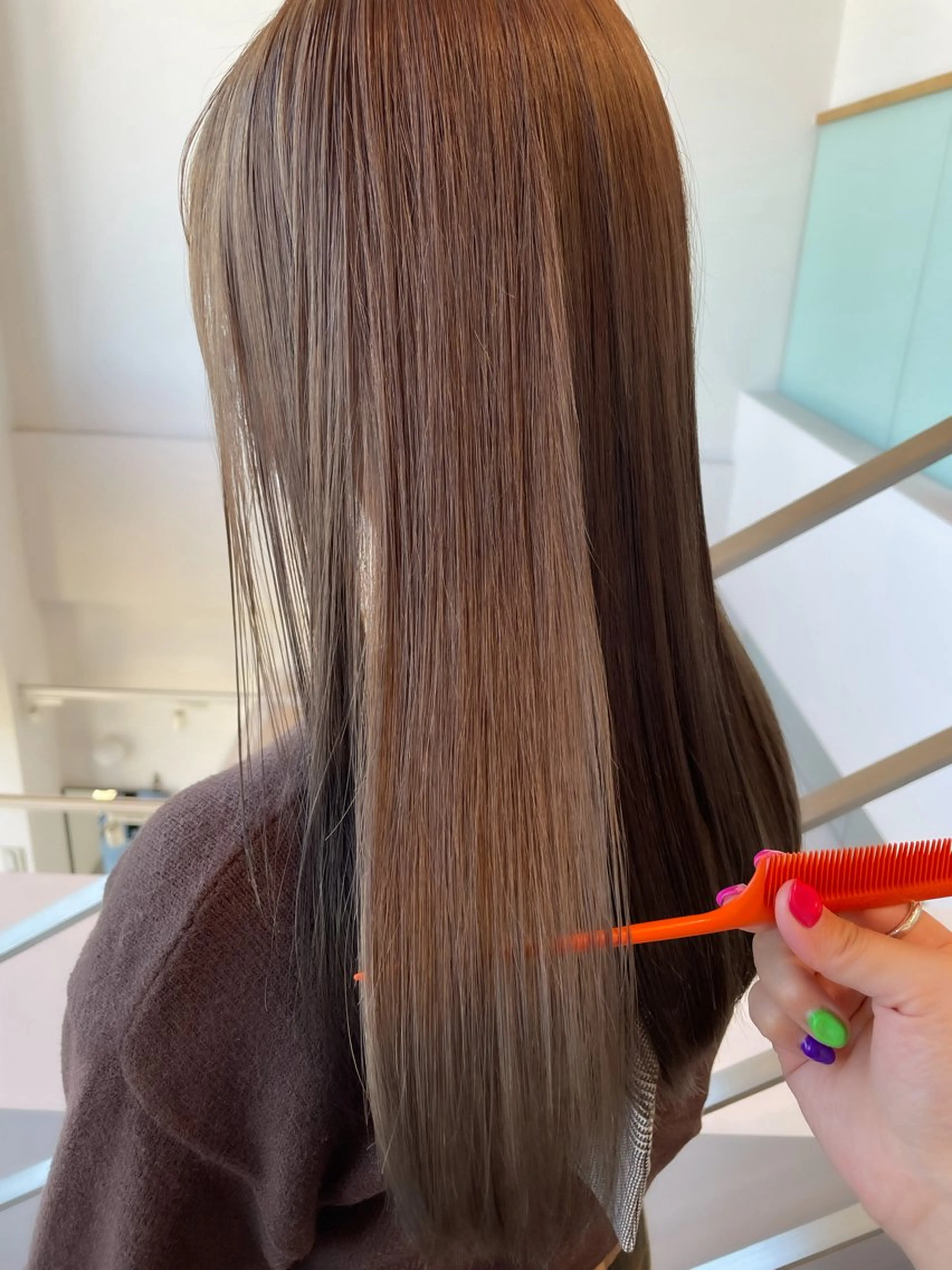 ミディアム カラー ヘアアレンジ カット ヘアカラー トリートメント ミニボブ/ブリーチ 🌈MISATOのヘアスタイル