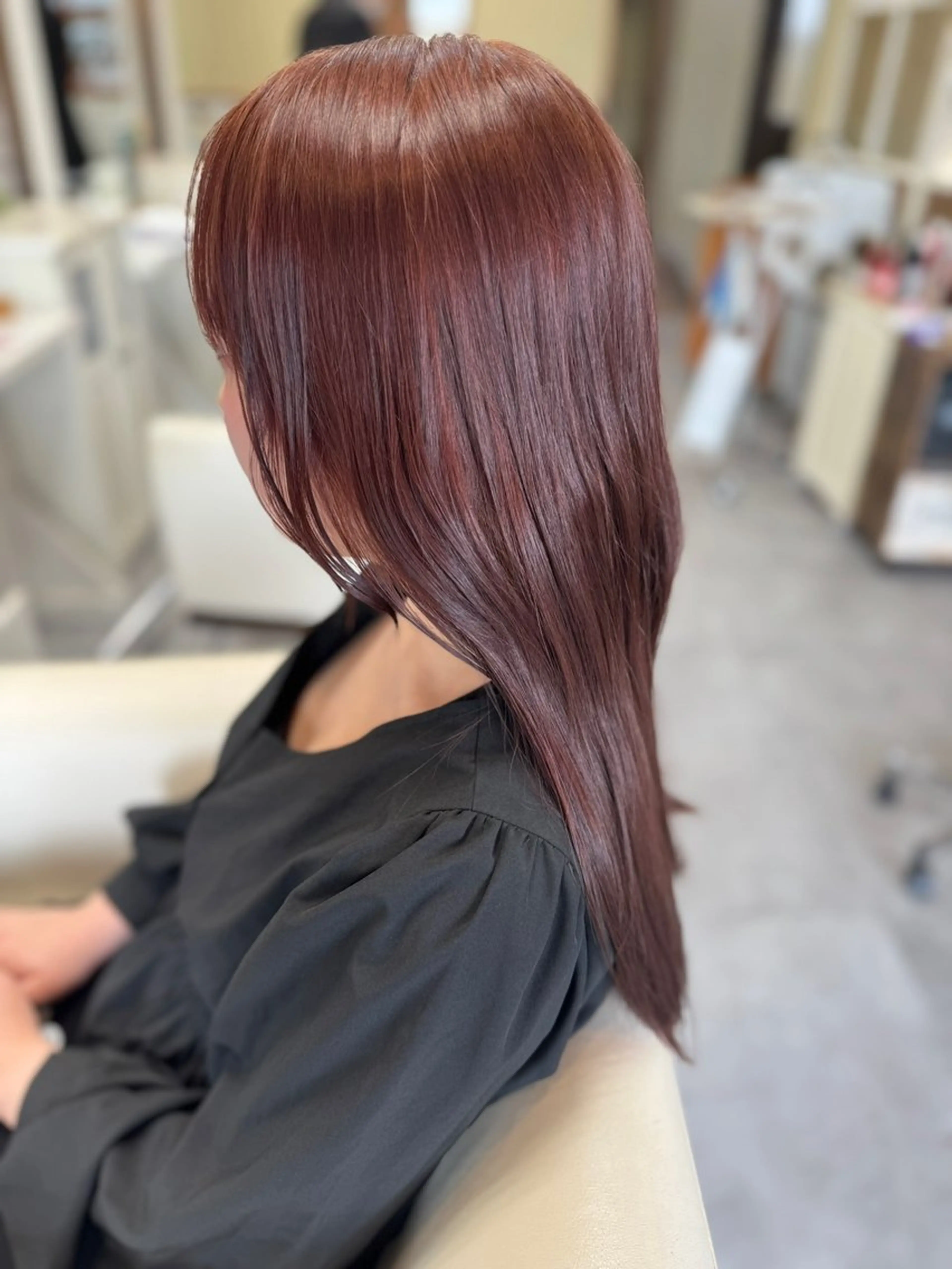 カラー ピンクカラー Hair&Make CHUM所属・HIROKI/レイヤ ーカット／美髪のヘアスタイル