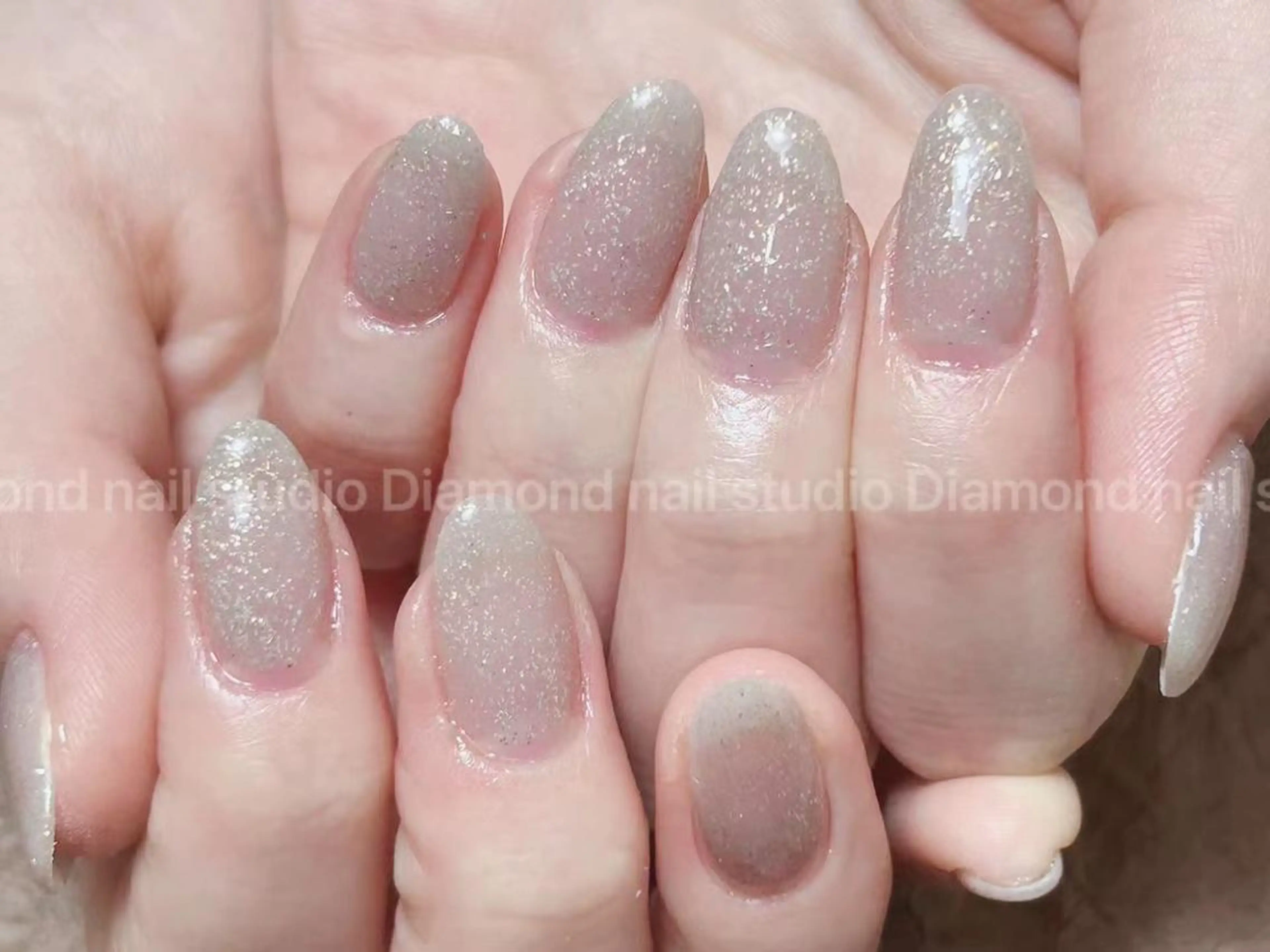 ショート ハンドネイル ハンドケア Diamond 🚢のネイルデザイン