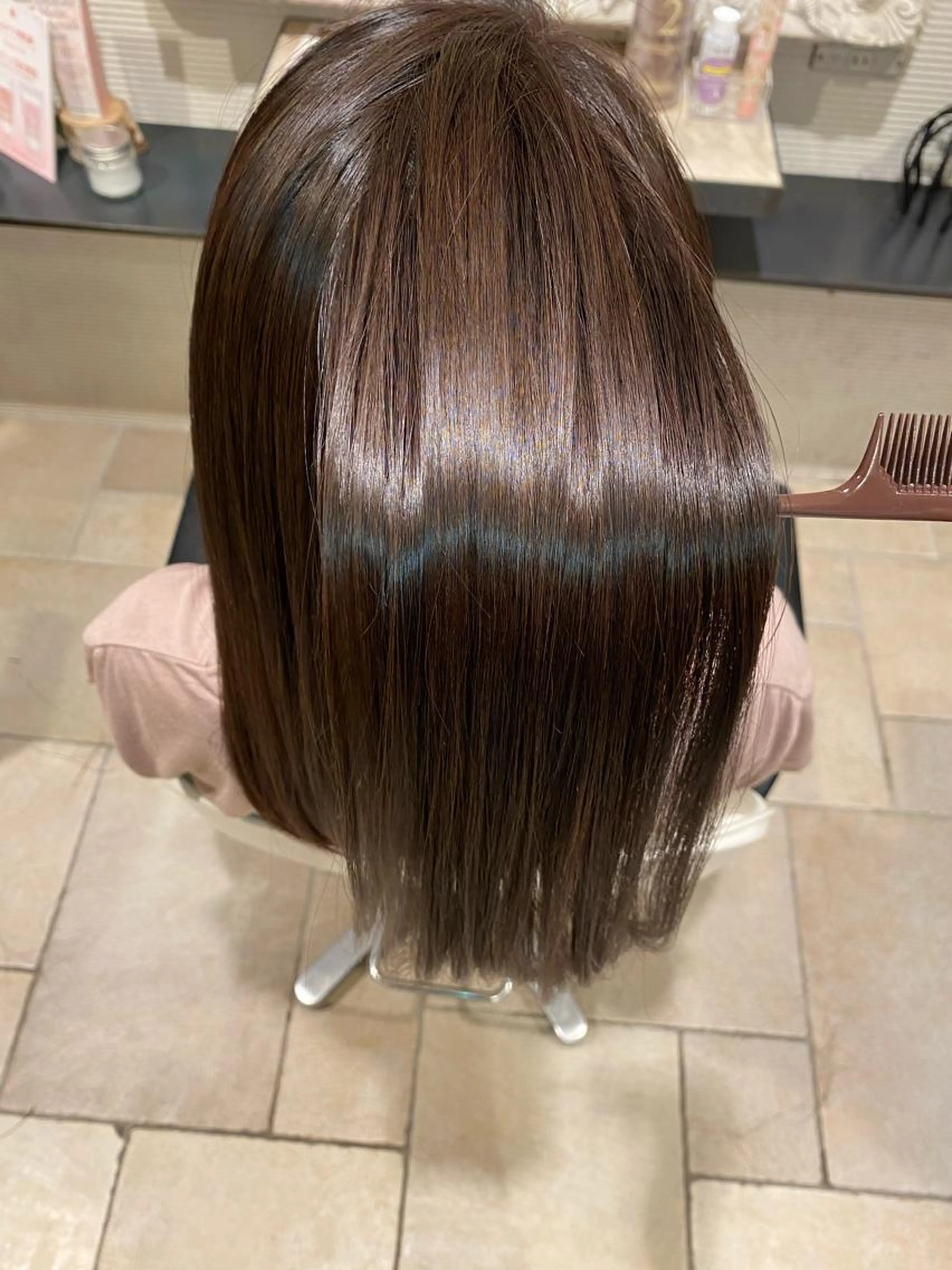 ブリーチ縮毛矯正を無料で！✨✨予約内容の文を必ずご覧くださいの写真