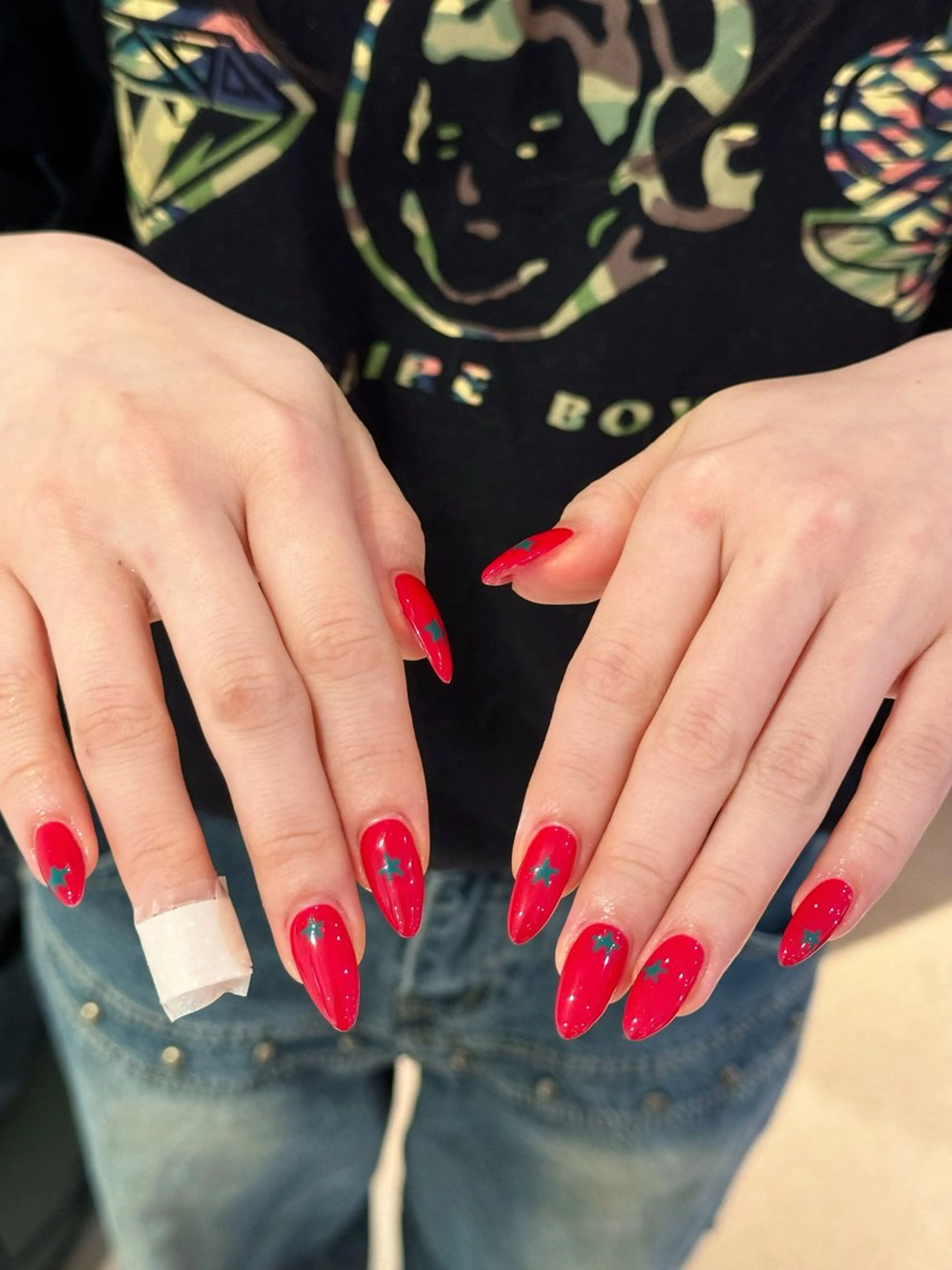 ネイル アートネイル オーロラネイル チークネイル フレンチネイル ガラスフレンチ 🎀🎀YooLi Nail Salonのネイルデザイン