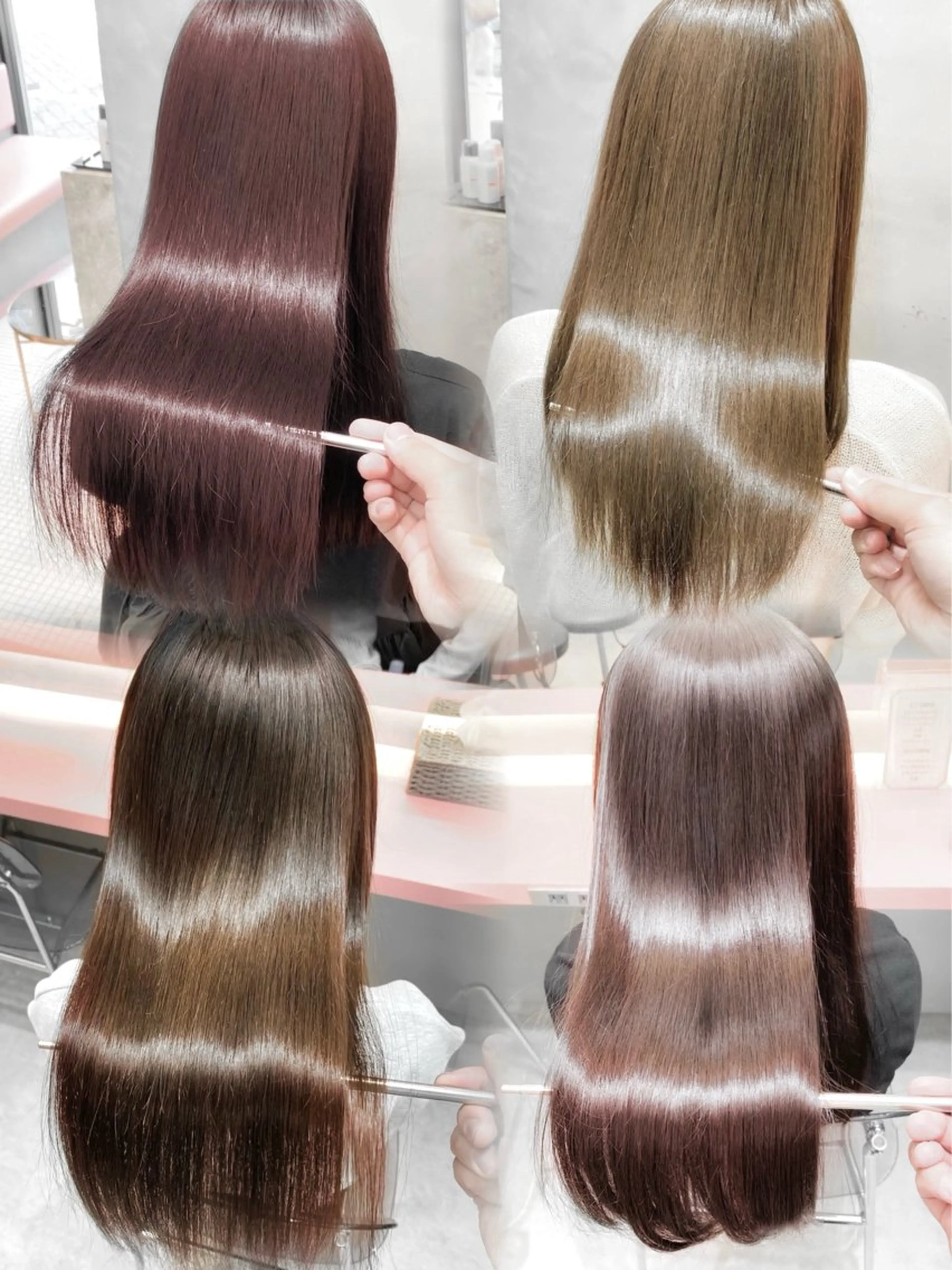 ロング カラー ヘアアレンジ カット ヘアカラー 縮毛矯正 トリートメント 巻きラク♡レイヤー 🦢こころのヘアスタイル