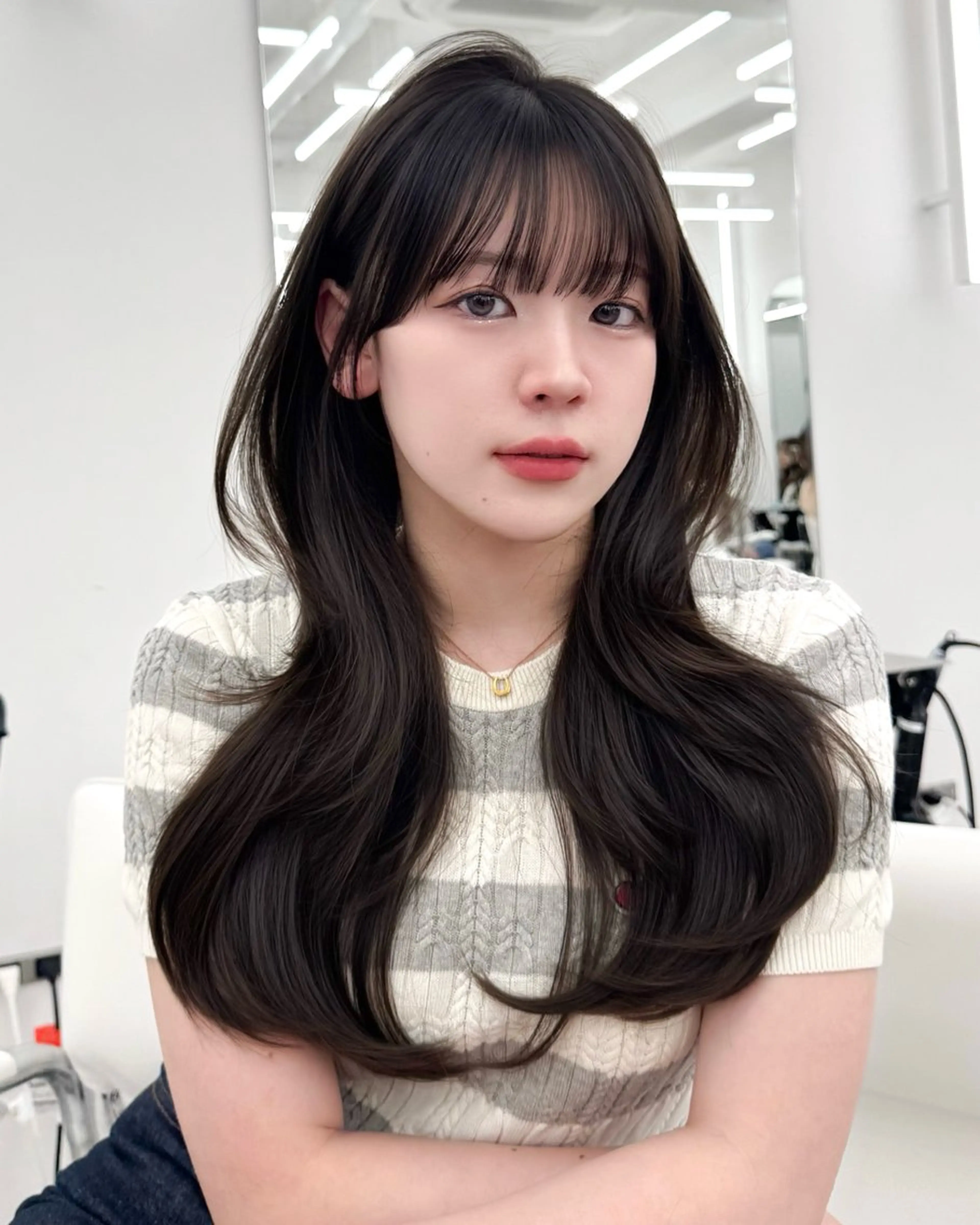 ロング カラー 韓国ヘア　紗希 🦋のヘアスタイル