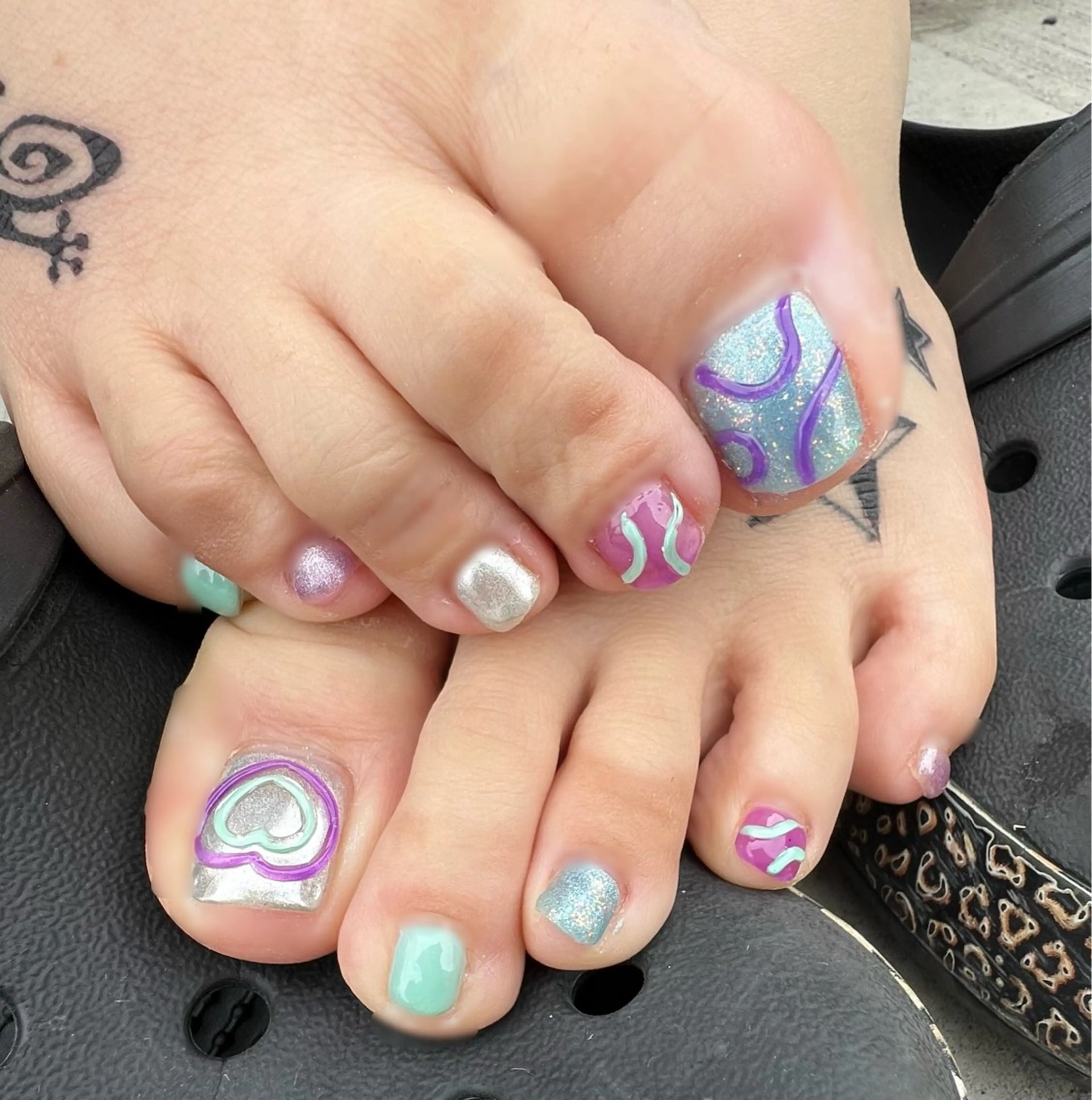 フットネイル💅✨持ち込みネイルの写真