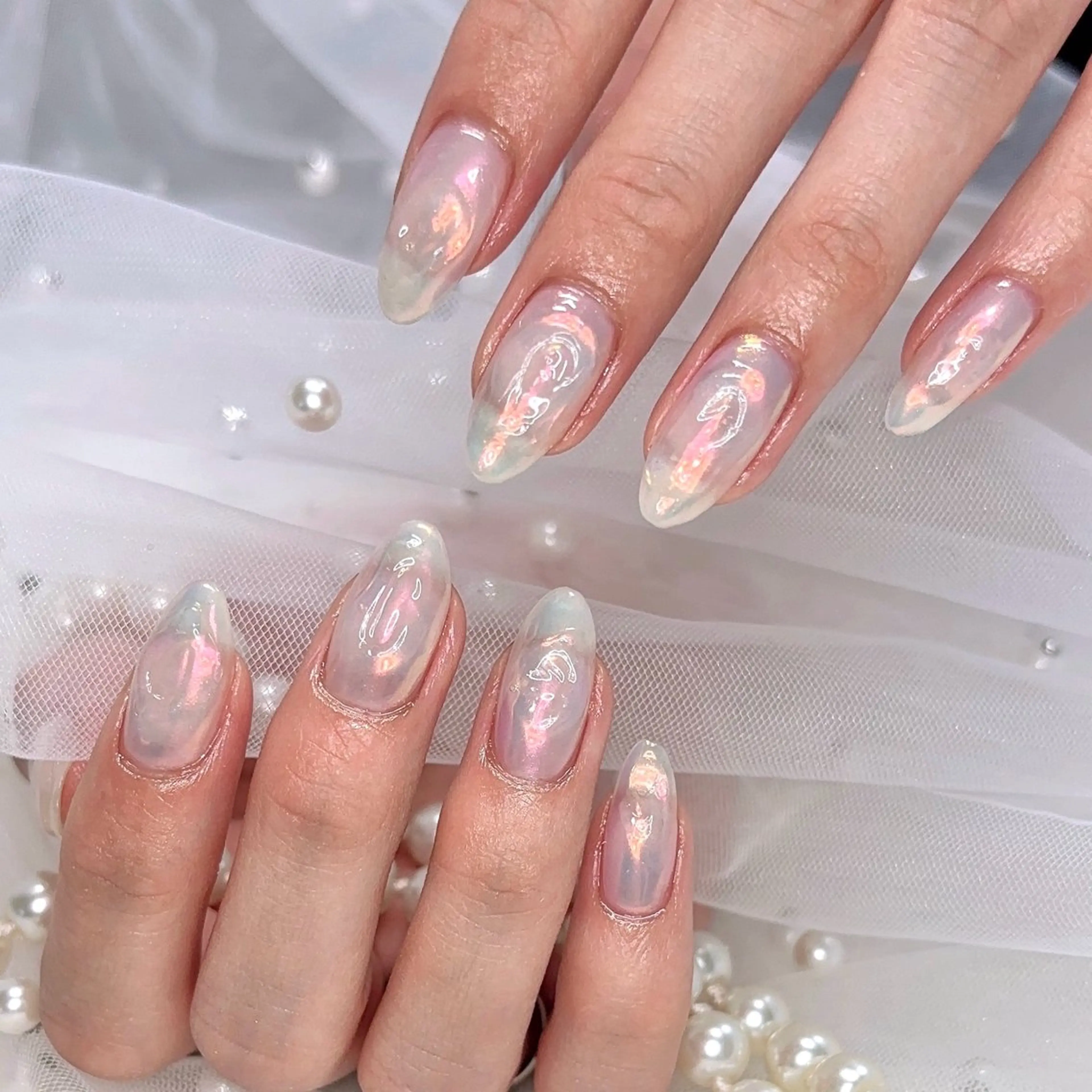 ネイル 氷ネイル・うるうるネイル Misa nailのネイルデザイン