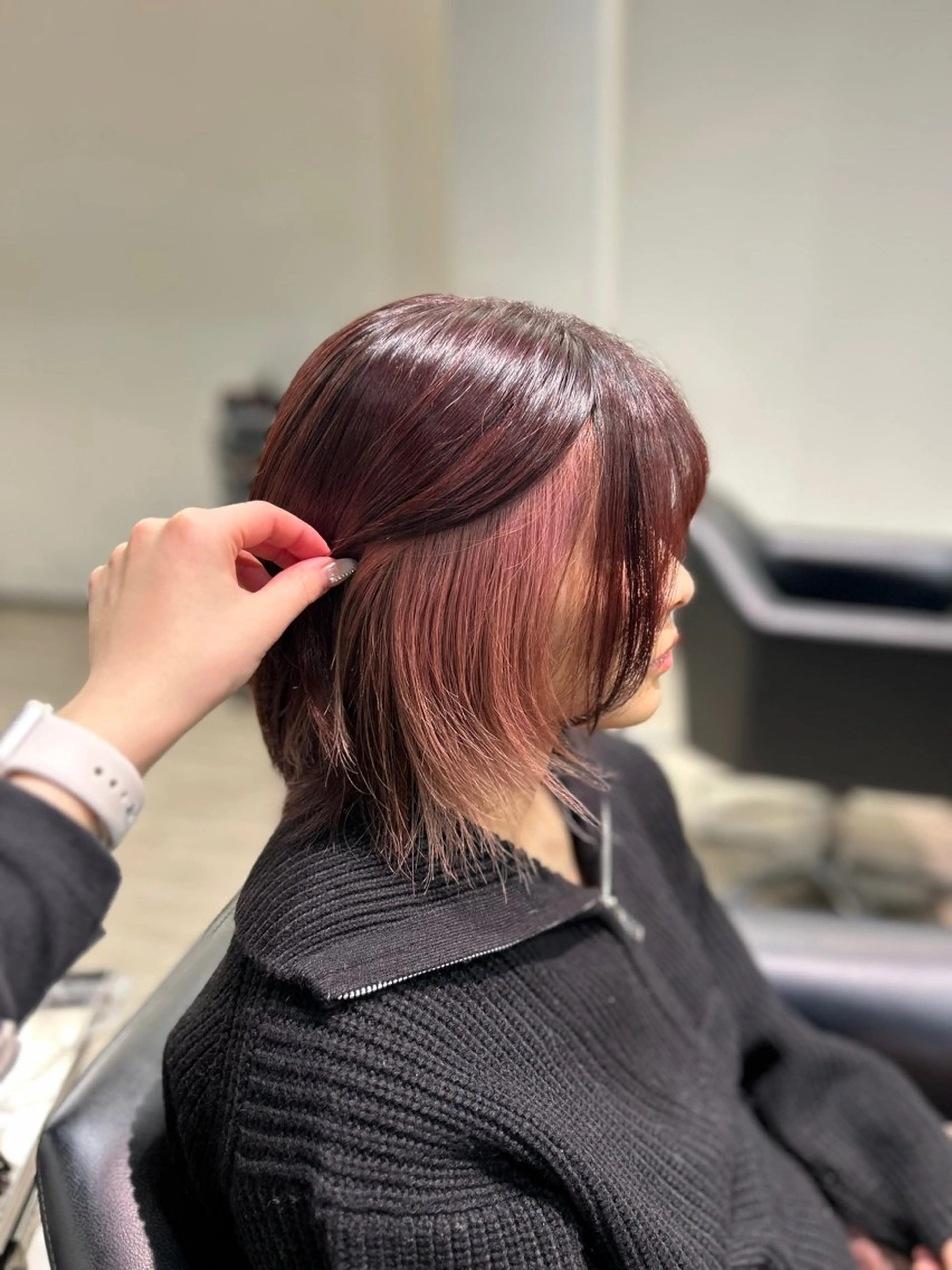 ショート ヘアカラー トリートメント ishizuka toaのヘアスタイル