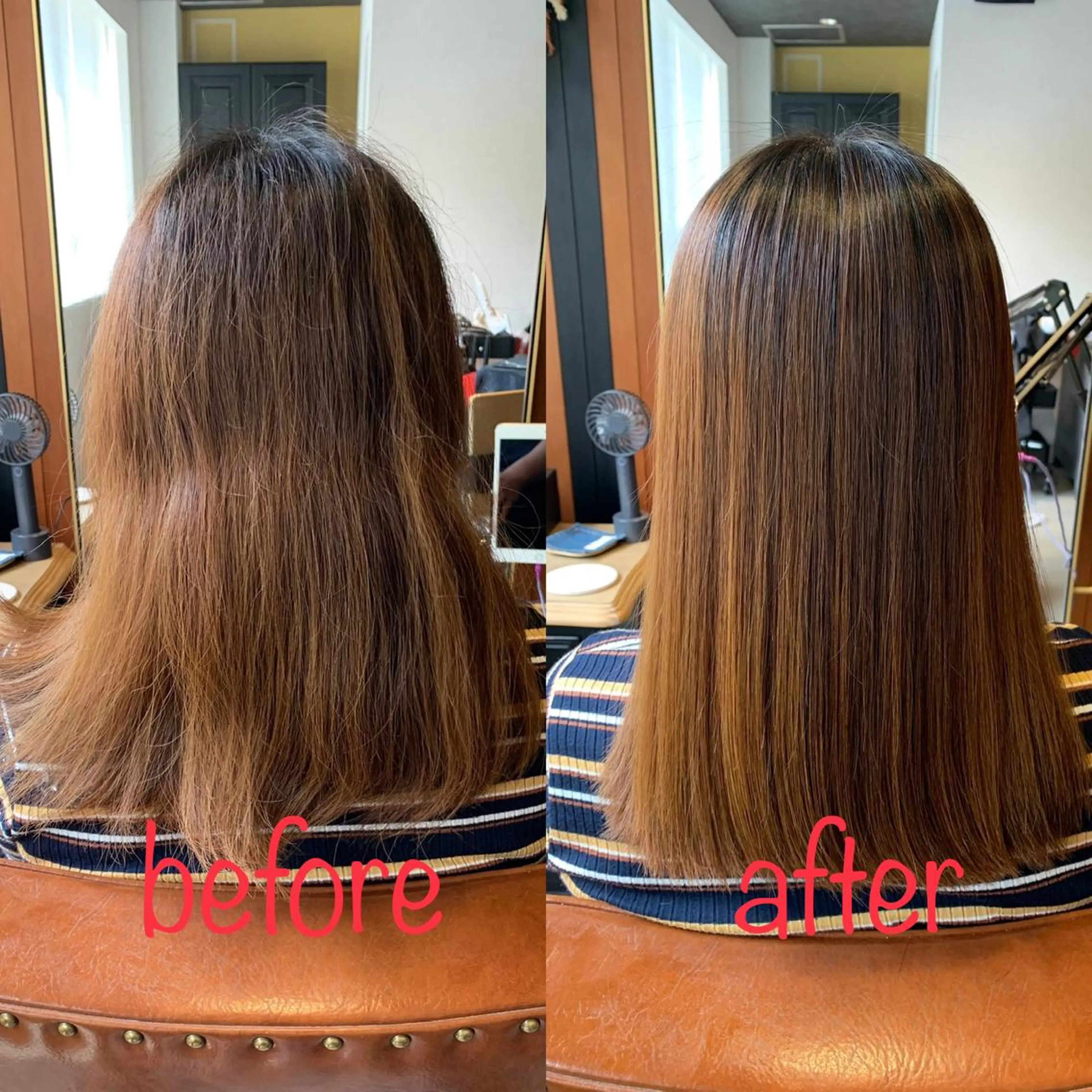 セミロング 縮毛矯正&髪質改善 MAILHAIRのヘアスタイル