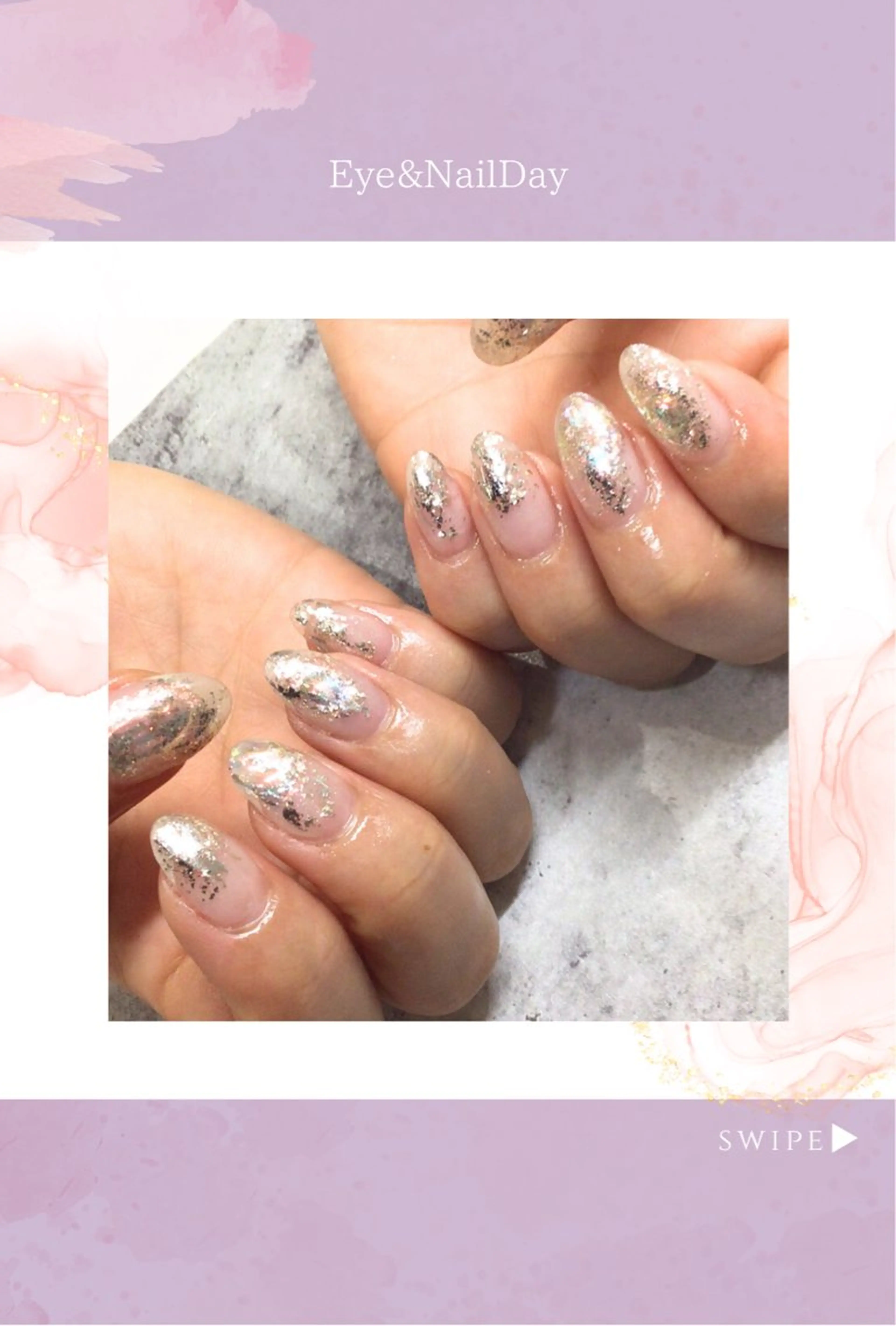 ネイル クリアネイル Eye& NailDayのネイルデザイン