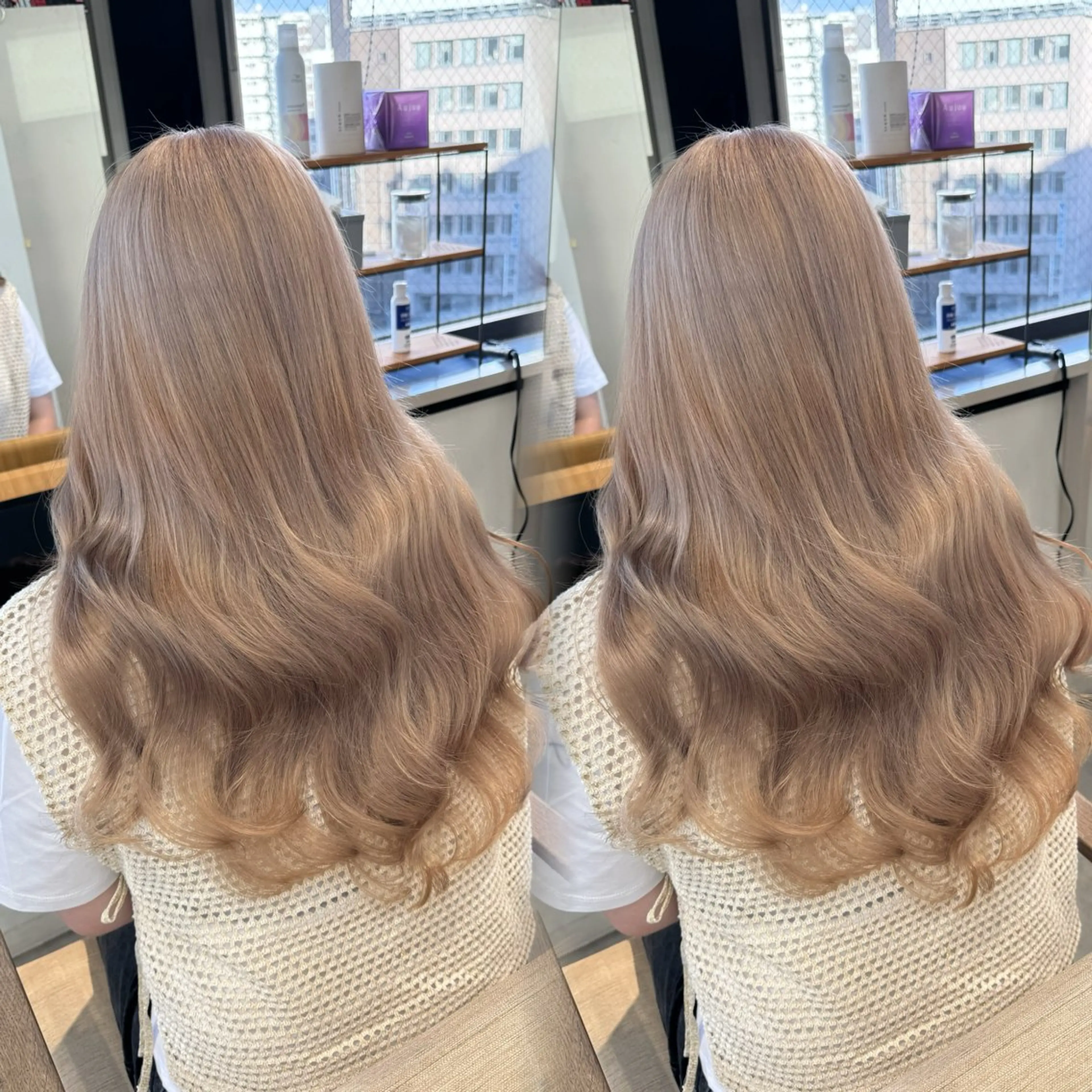 【人気クーポン⭐️】【minimo限定🪄】ブリーチ+イルミナカラー+ブリーチ専用TRsystem ¥14,300の写真