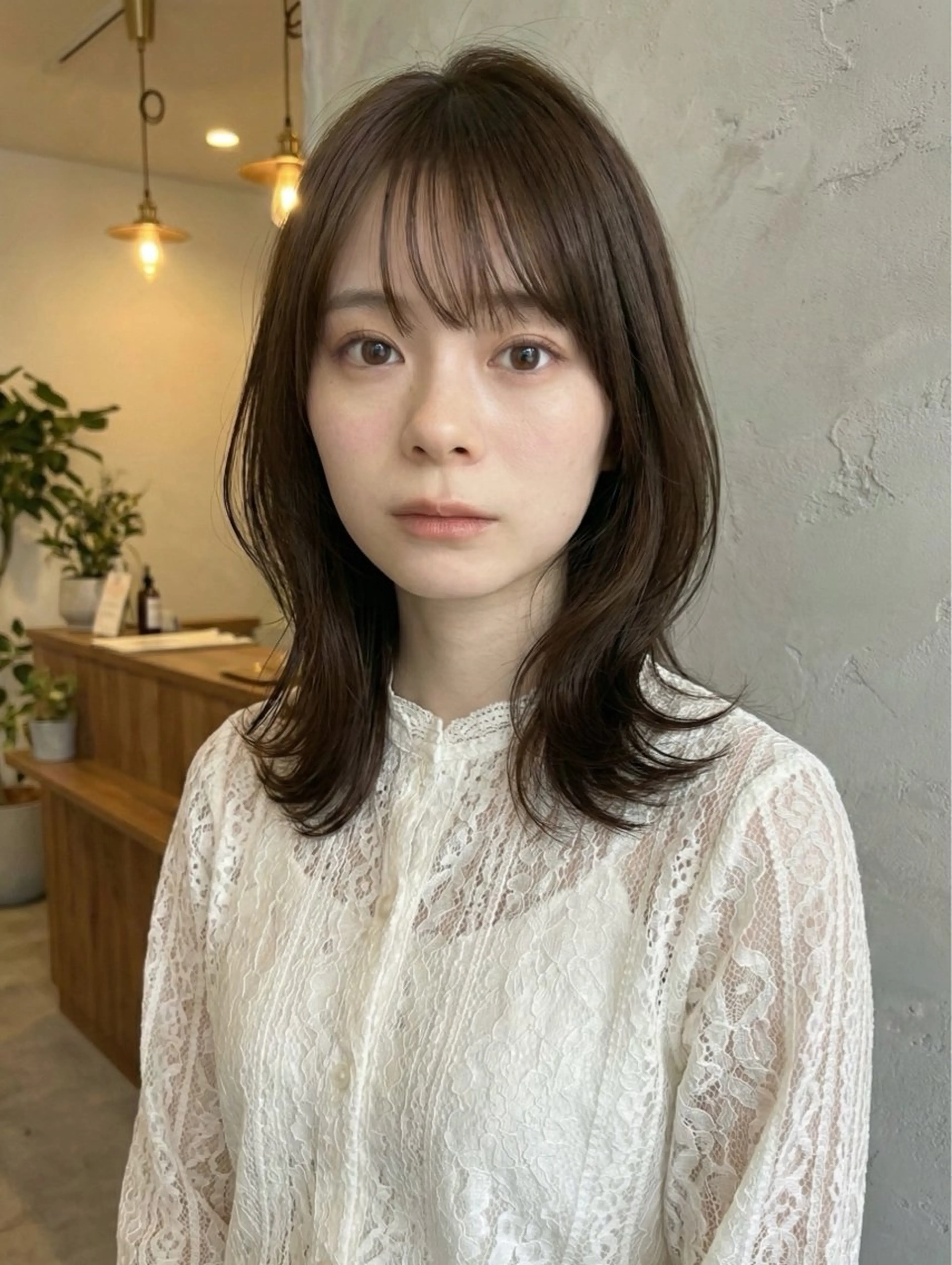 ミディアム カット ヘアカラー トリートメント 20代、30代からの おしゃれ🍃笹岡航太のヘアスタイル
