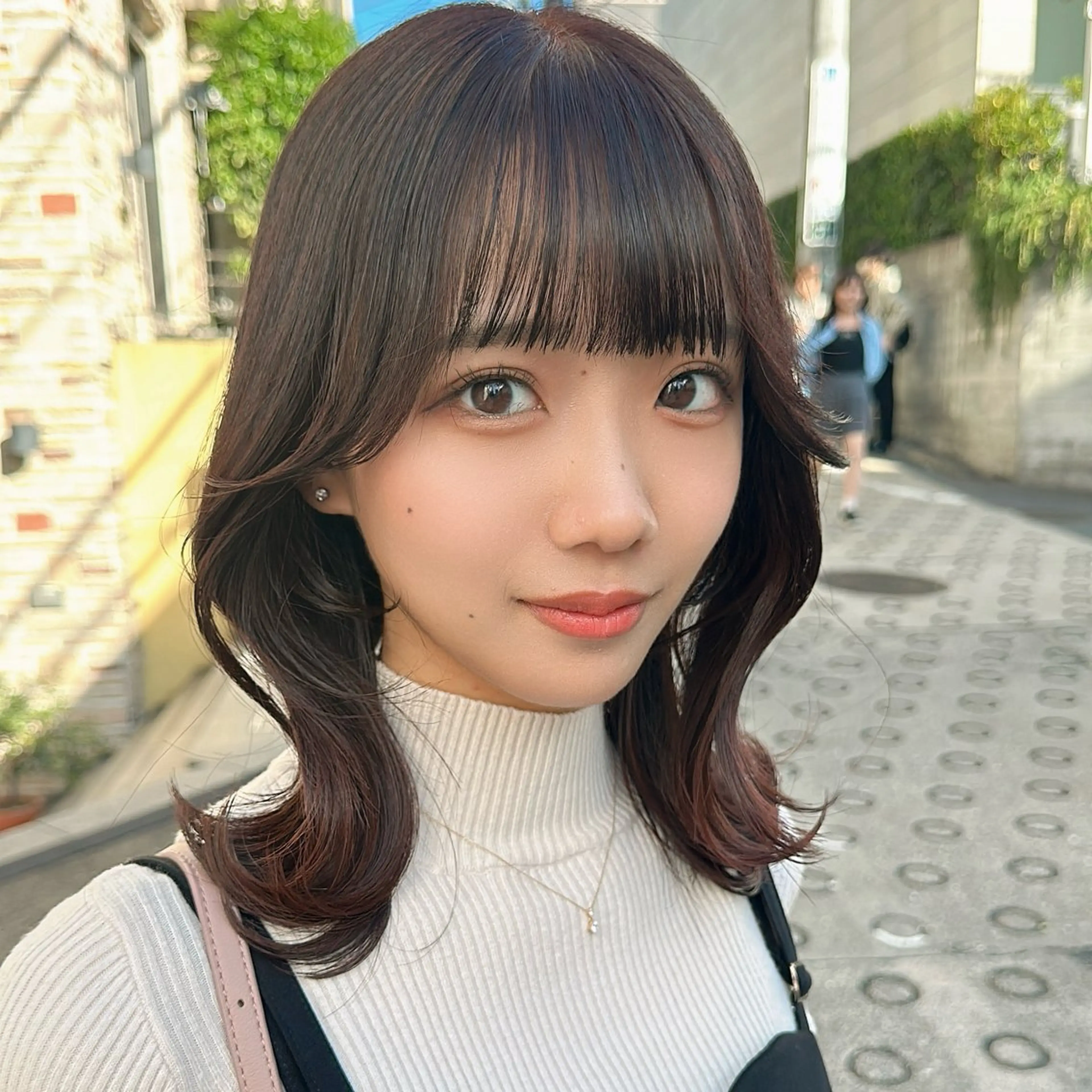 ミディアム カラー パーマ ヘアアレンジ カット ヘアカラー トリートメント FERiCIA.  表参道所属・レイヤーカット 🪄吉野翔悟のヘアスタイル