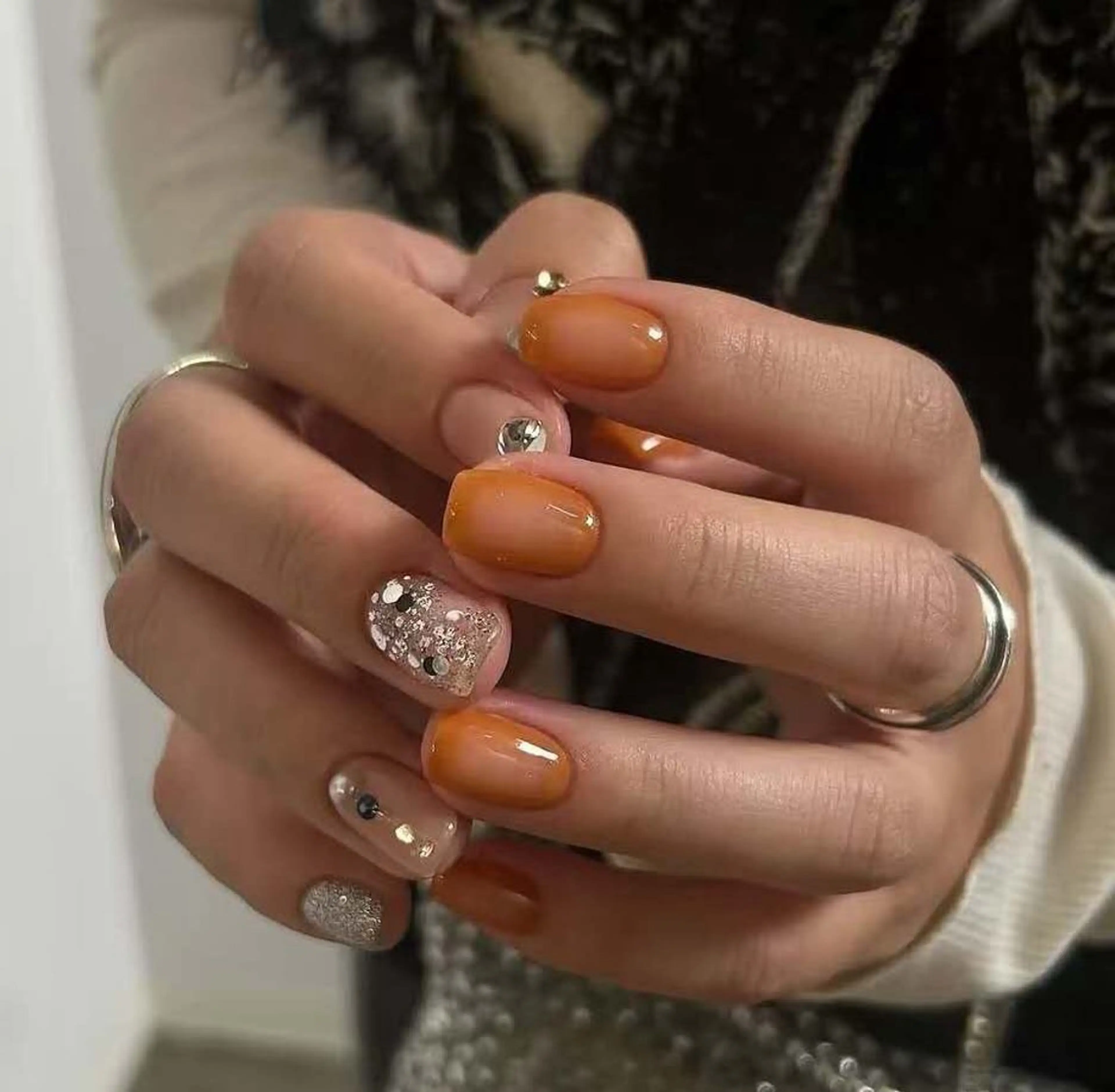 ネイル オーロラネイル フラワーネイル フットネイル フレンチネイル ジェルネイル ハンドネイル BabyYouMi nailのネイルデザイン