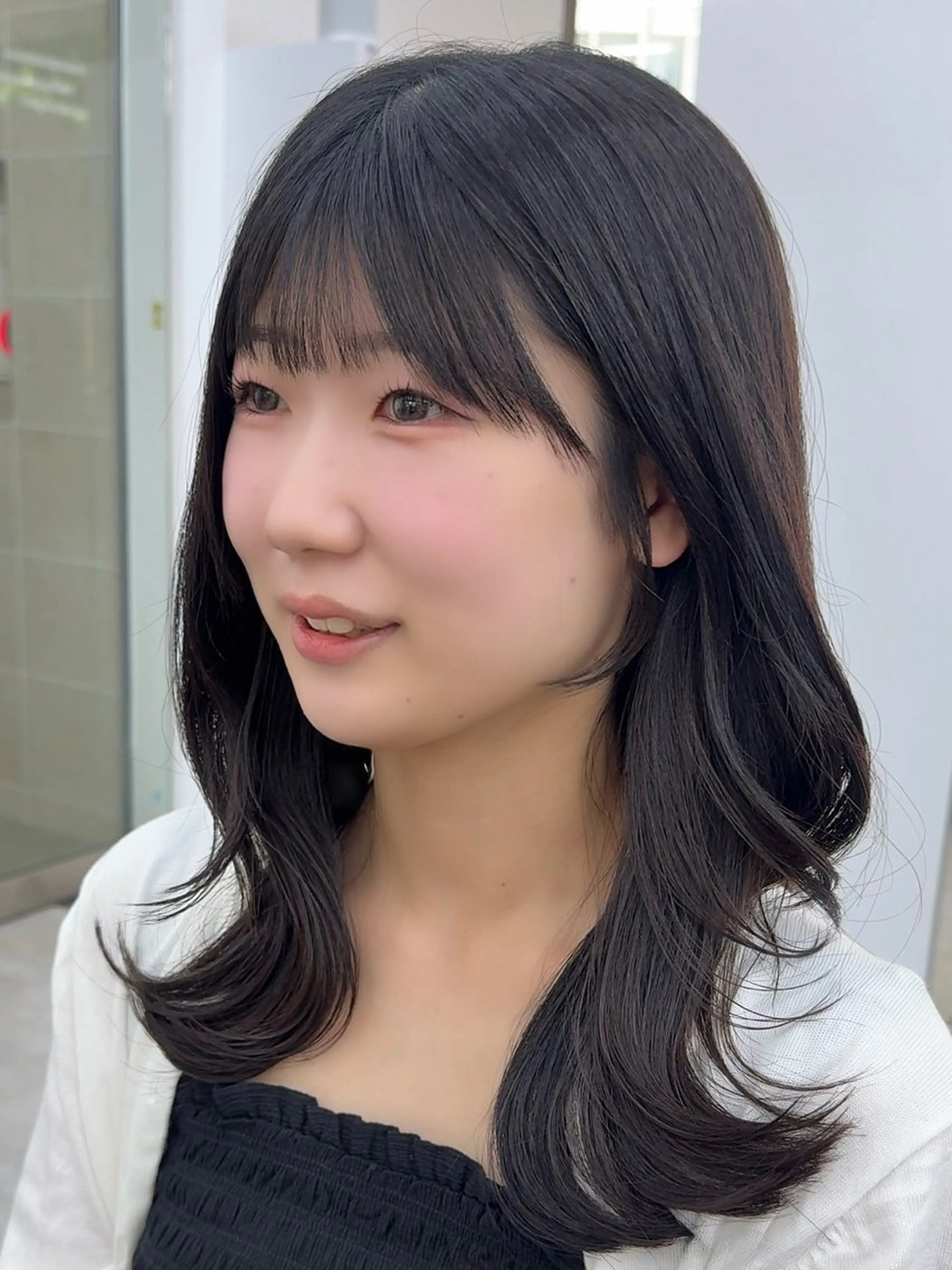 セミロング くびれヘア レイヤーカット レイヤー/顔まわり /亀戸錦糸町/なつきのヘアスタイル