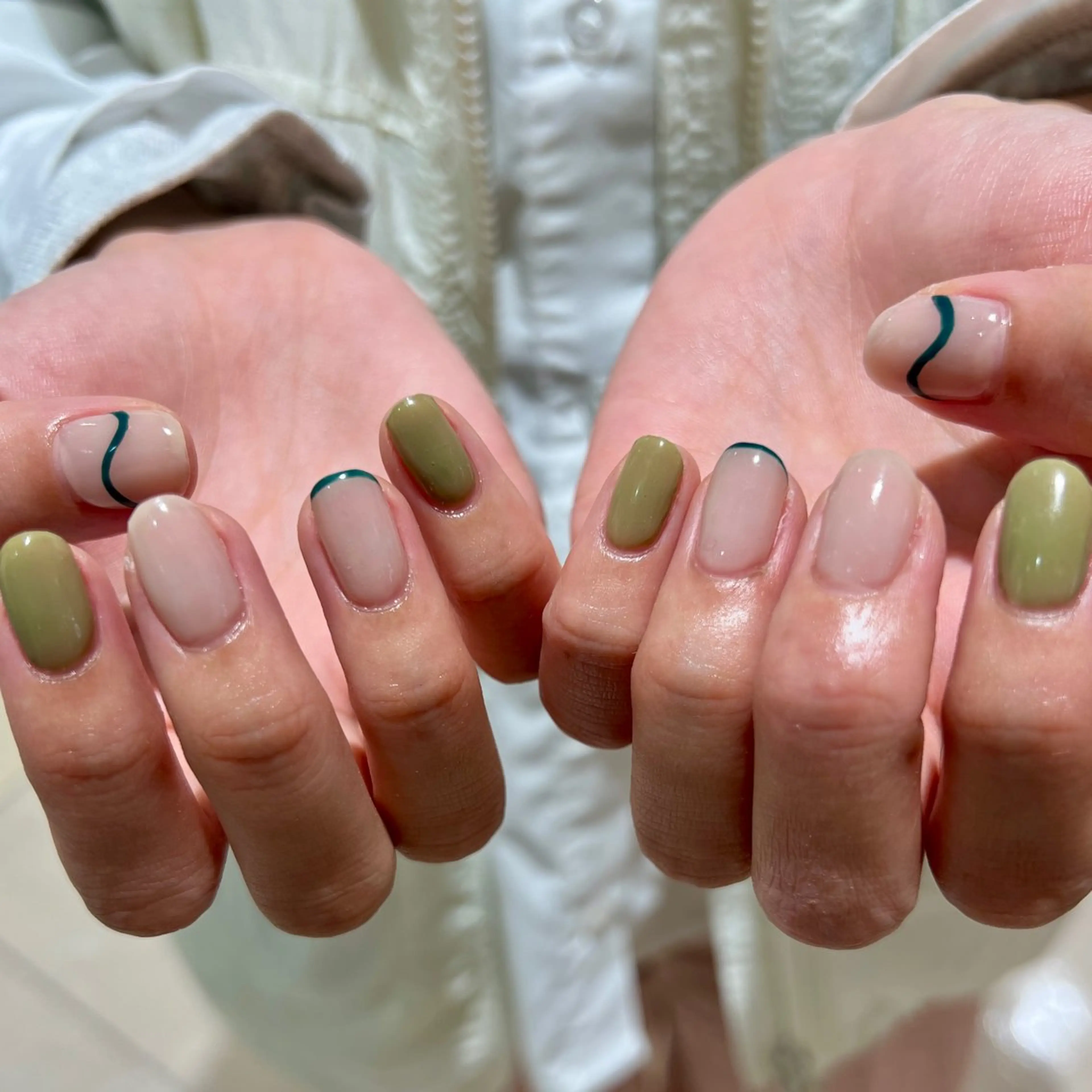 ネイル 個性派ニュアンス nuts nail所属・【池袋】nuts nail　なつみのネイルデザイン
