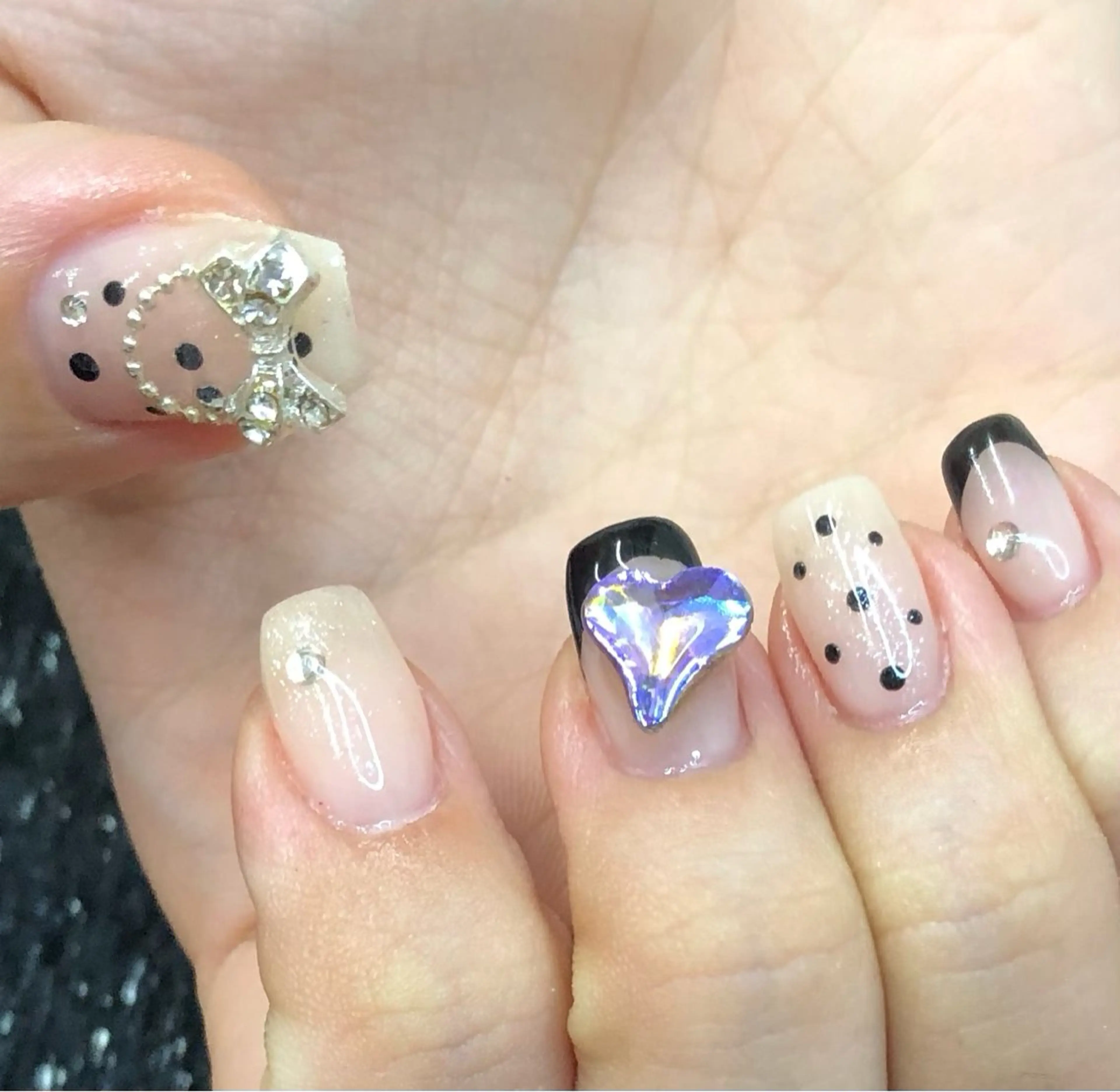 ネイル 成人式 フレンチネイル ジェルネイル ガラスフレンチ 韓国ネイル 大門浜松町 ネイルのネイルデザイン