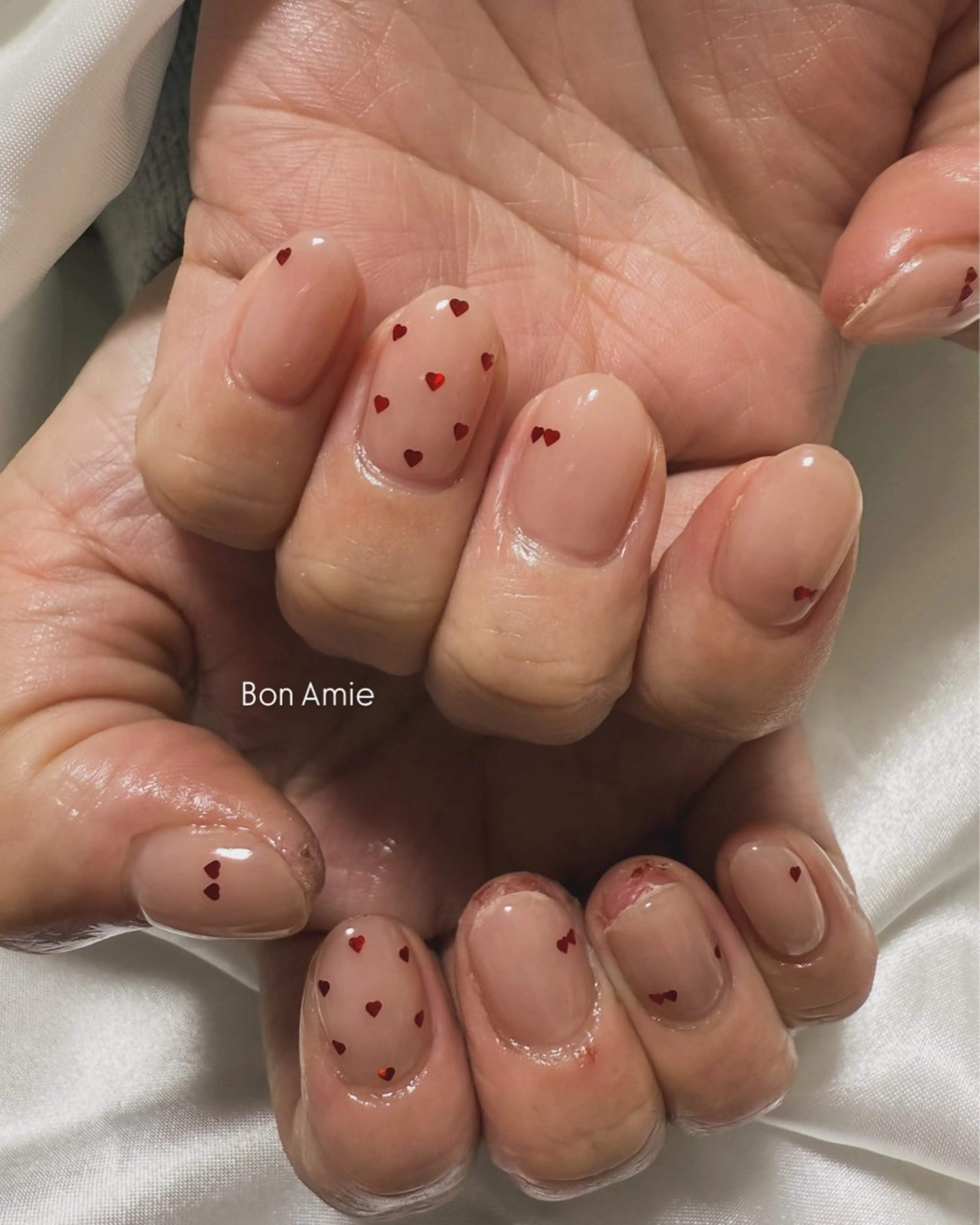 ネイル ハート Bon Amieのネイルデザイン