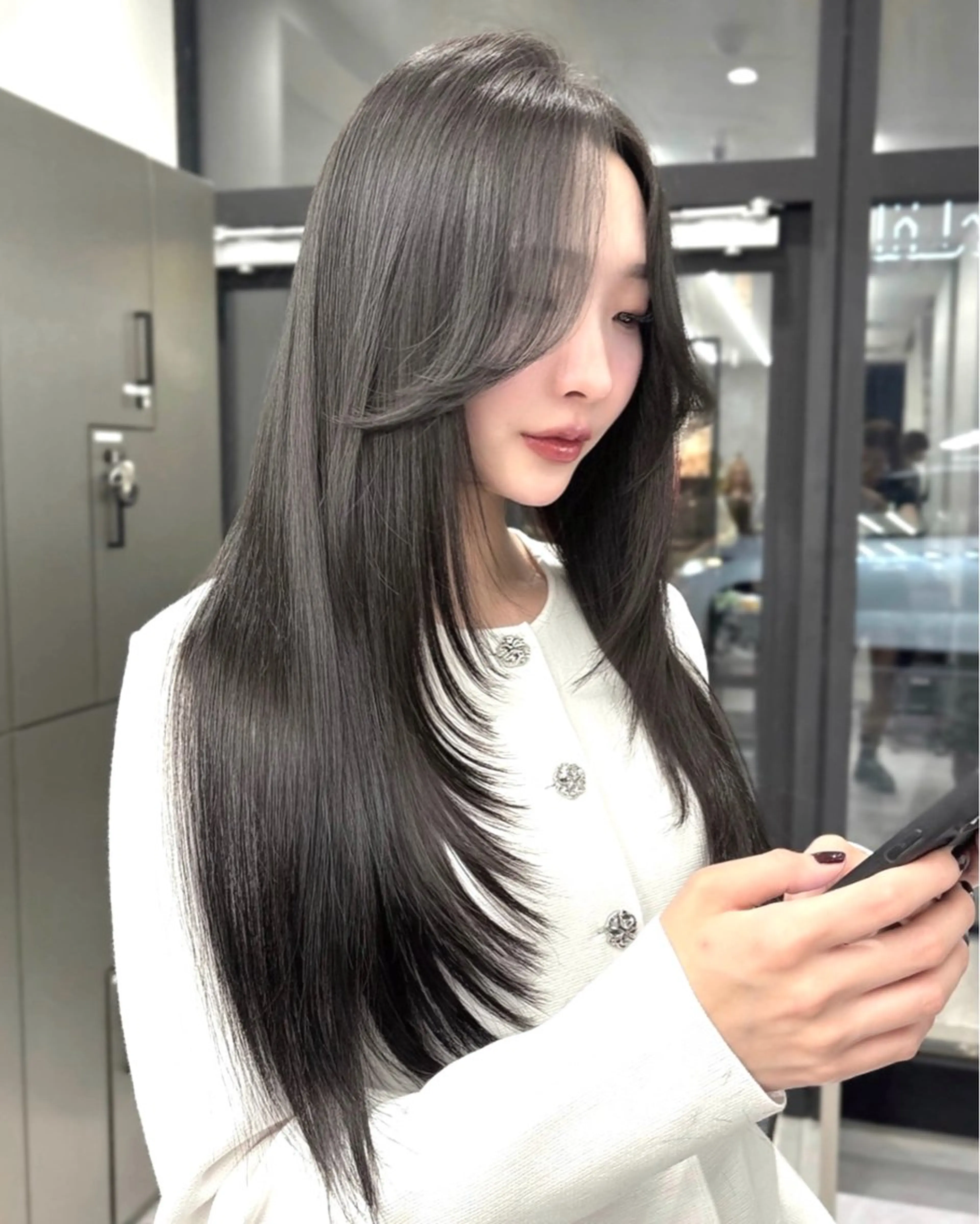 ロング 京都レイヤーカット うえひのヘアスタイル