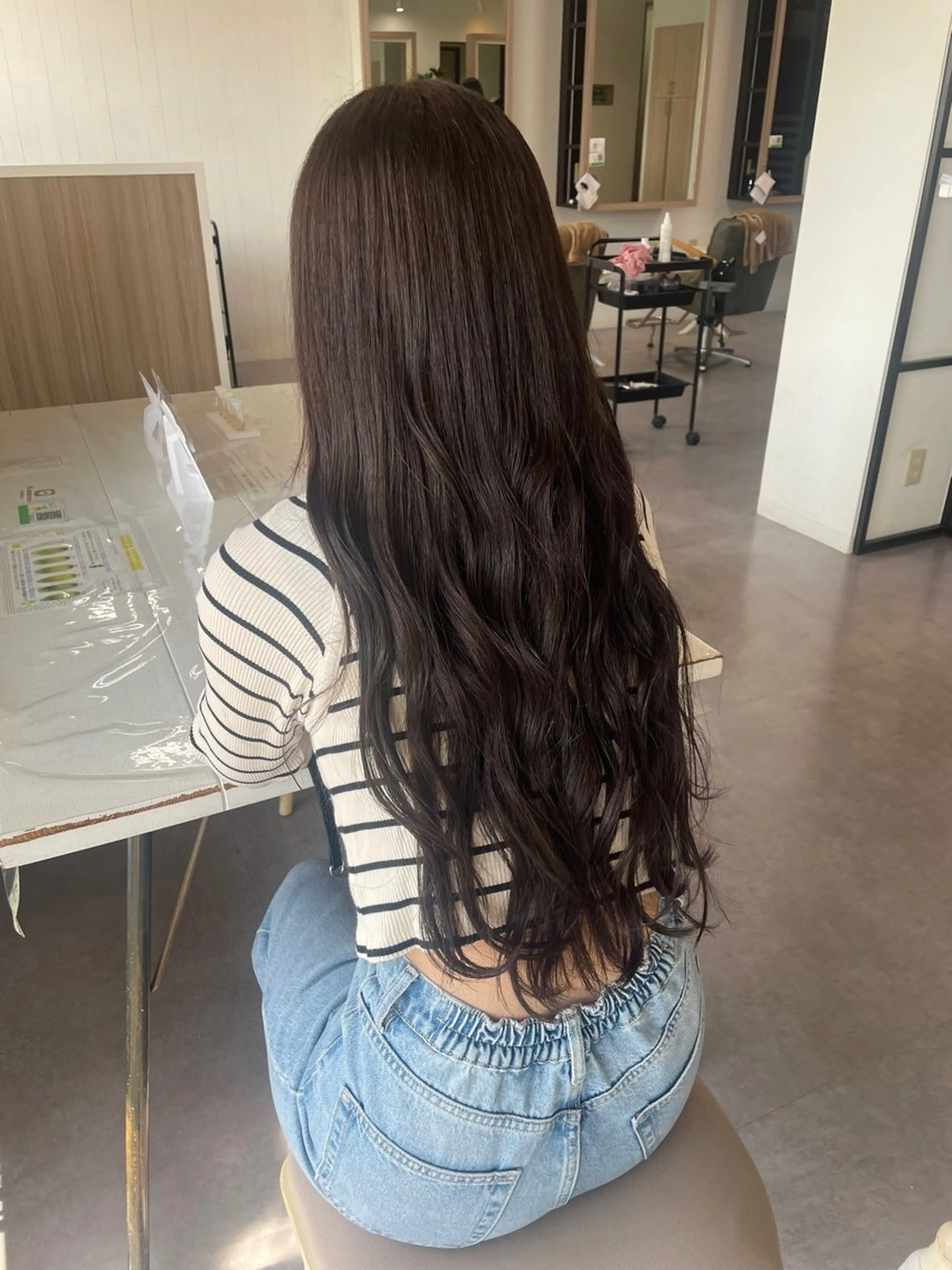 ロング 高橋 真歩のヘアスタイル