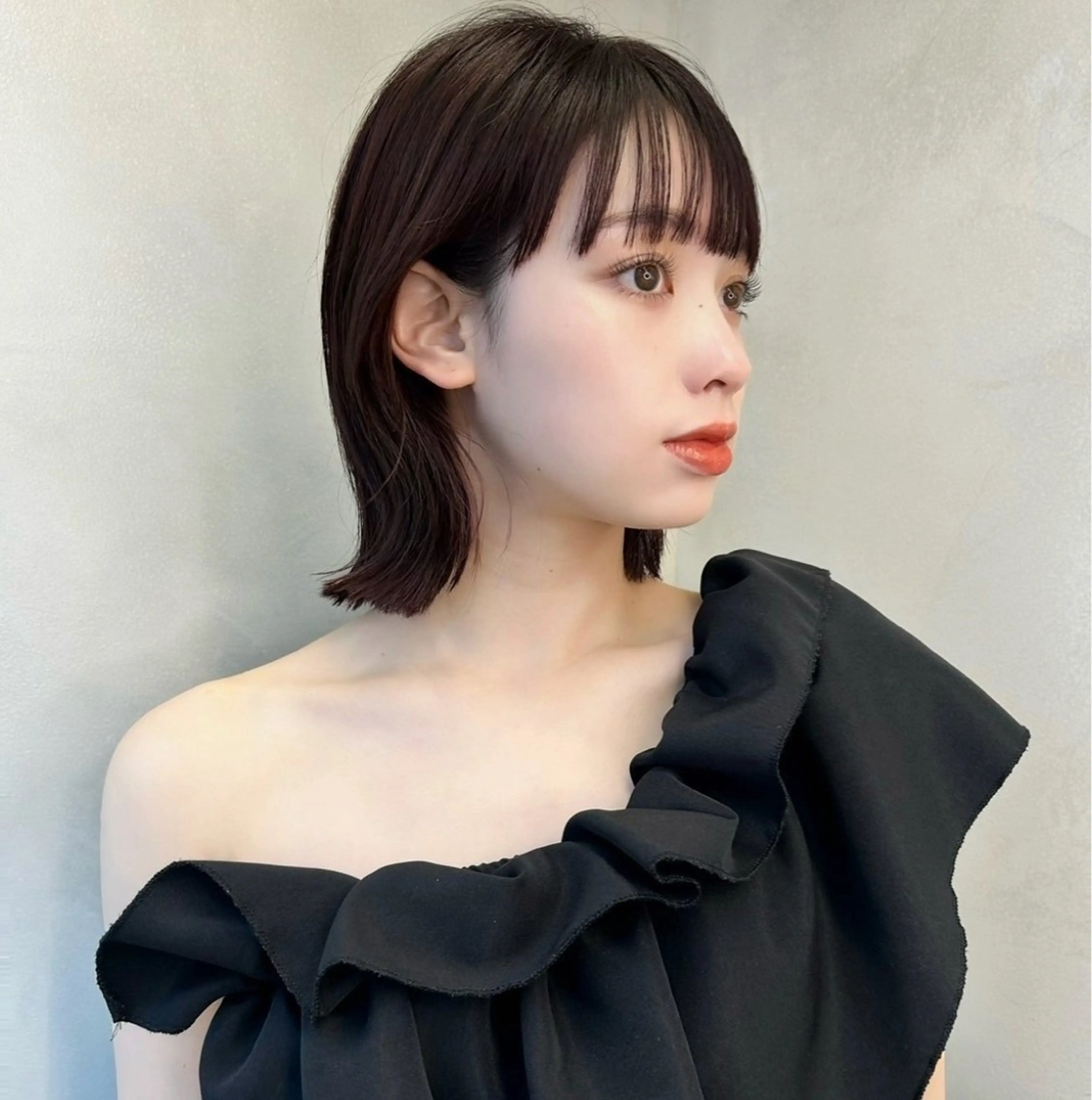 ショート 切りっぱなしボブ ボブ 顔周りカット ハッシュカット ハイレイヤー カット 縮毛矯正 ボブ/縮毛矯正/美髪 髪質改善/大和田拓夢のヘアスタイル