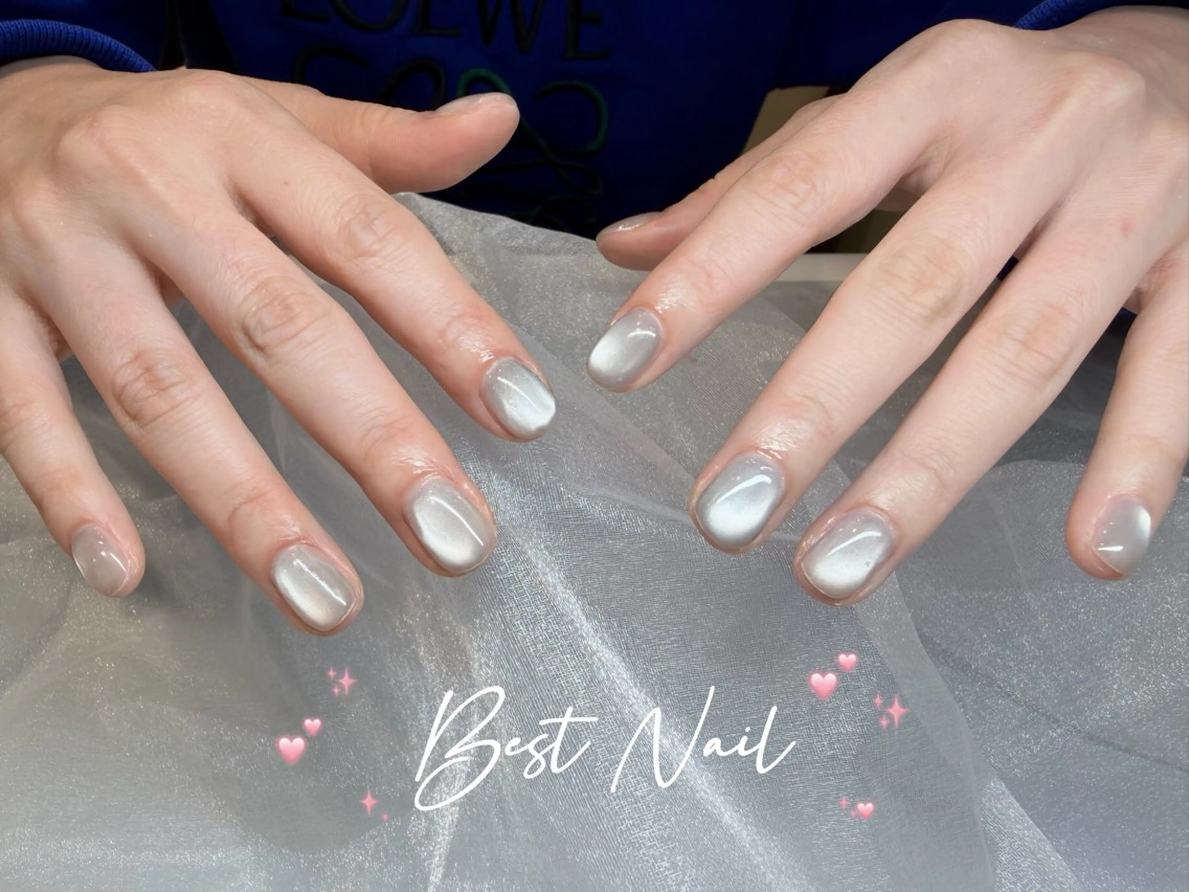 ネイル アートネイル オーロラネイル クリアネイル 長さ出し フレンチネイル ハンドネイル ハンドケア best nail— misaのネイルデザイン