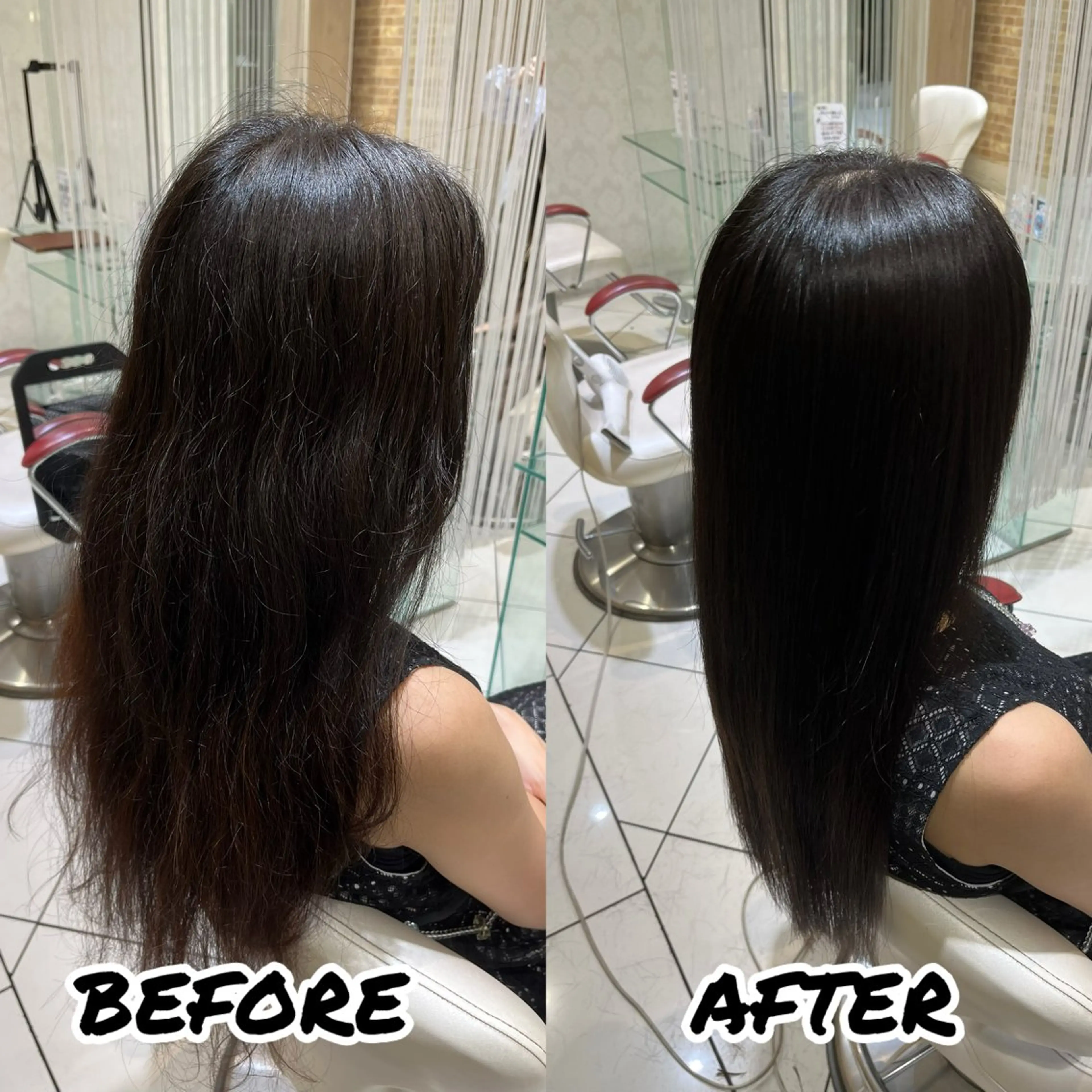 ロング カット 縮毛矯正 トリートメント 髪質改善美容師 鈴木のヘアスタイル