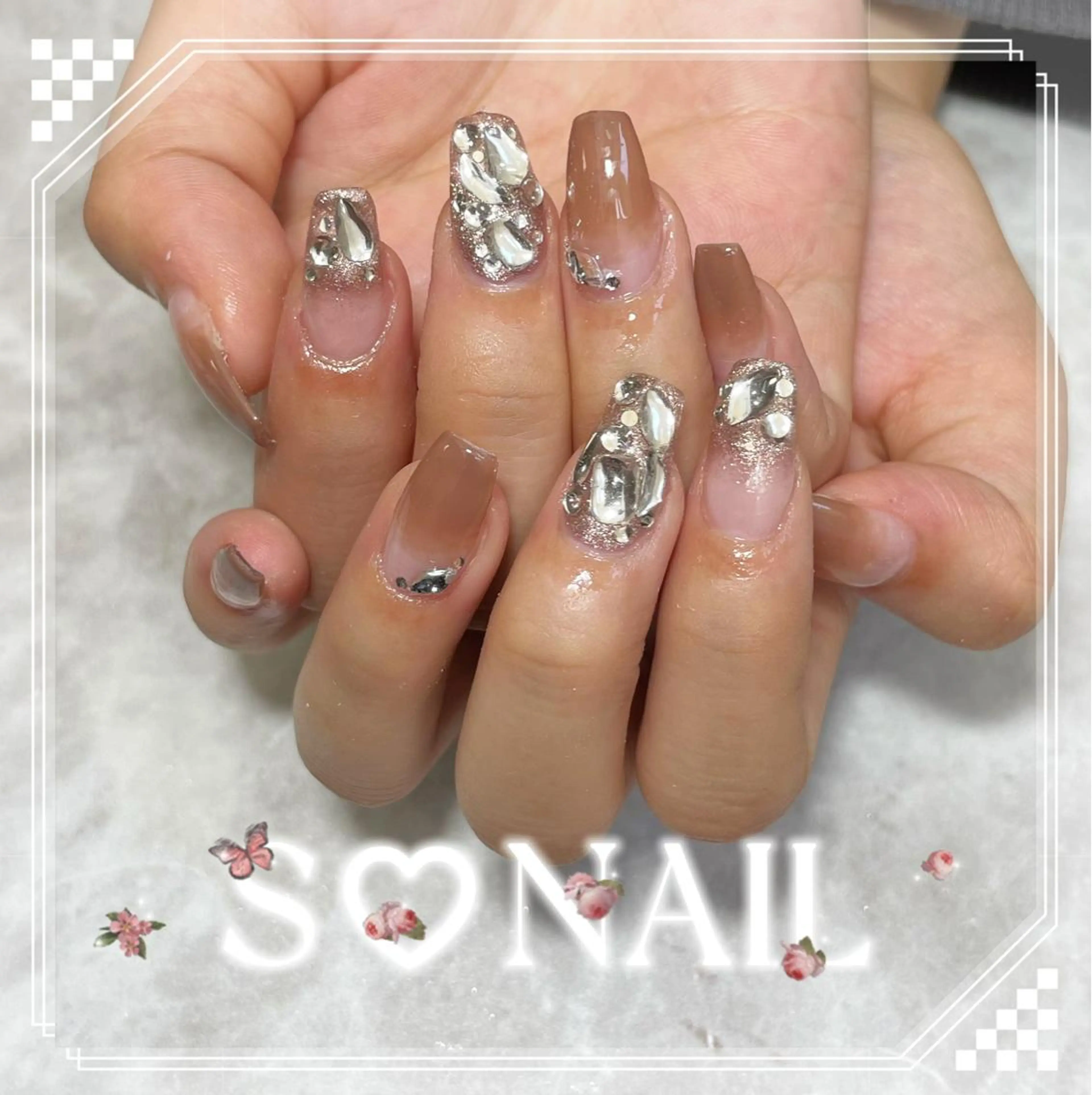 ネイル 持ち込み ハンドネイル S♡NAIL所属・S.NAIL Suuのネイルデザイン