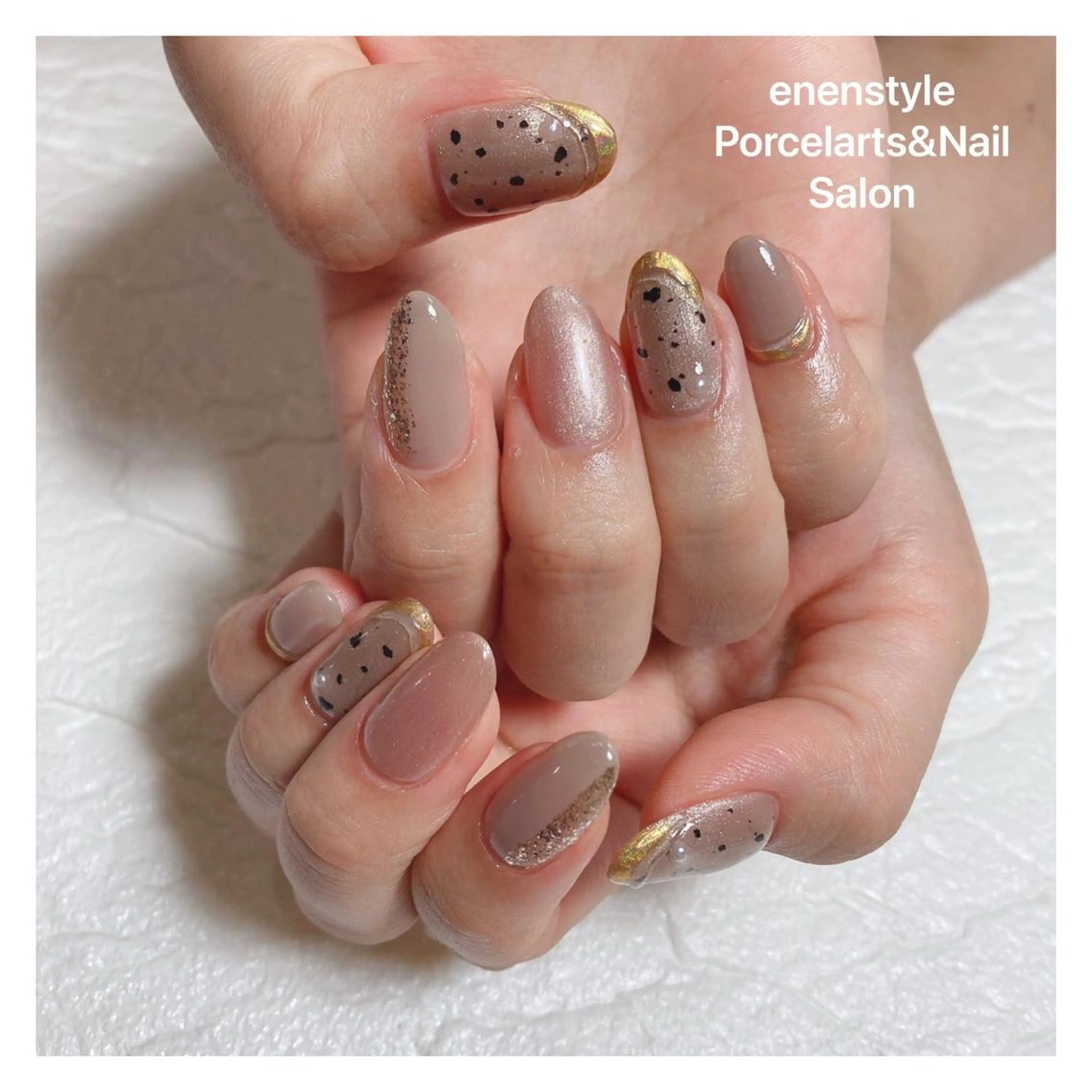 ミディアム ネイル 👑enen style👑のネイルデザイン