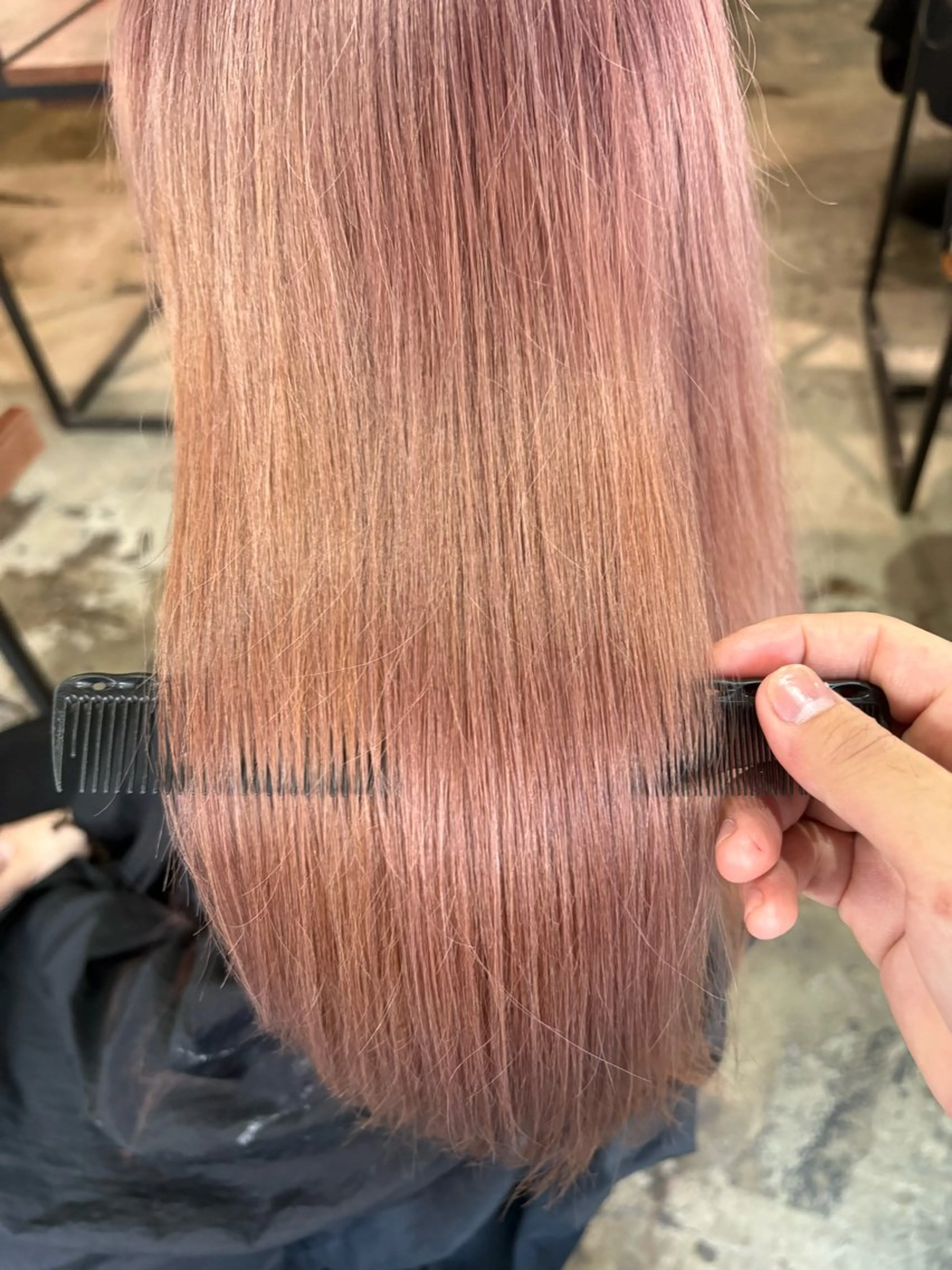 セミロング 最新ケアカラー 髪質改善YUTOのヘアスタイル