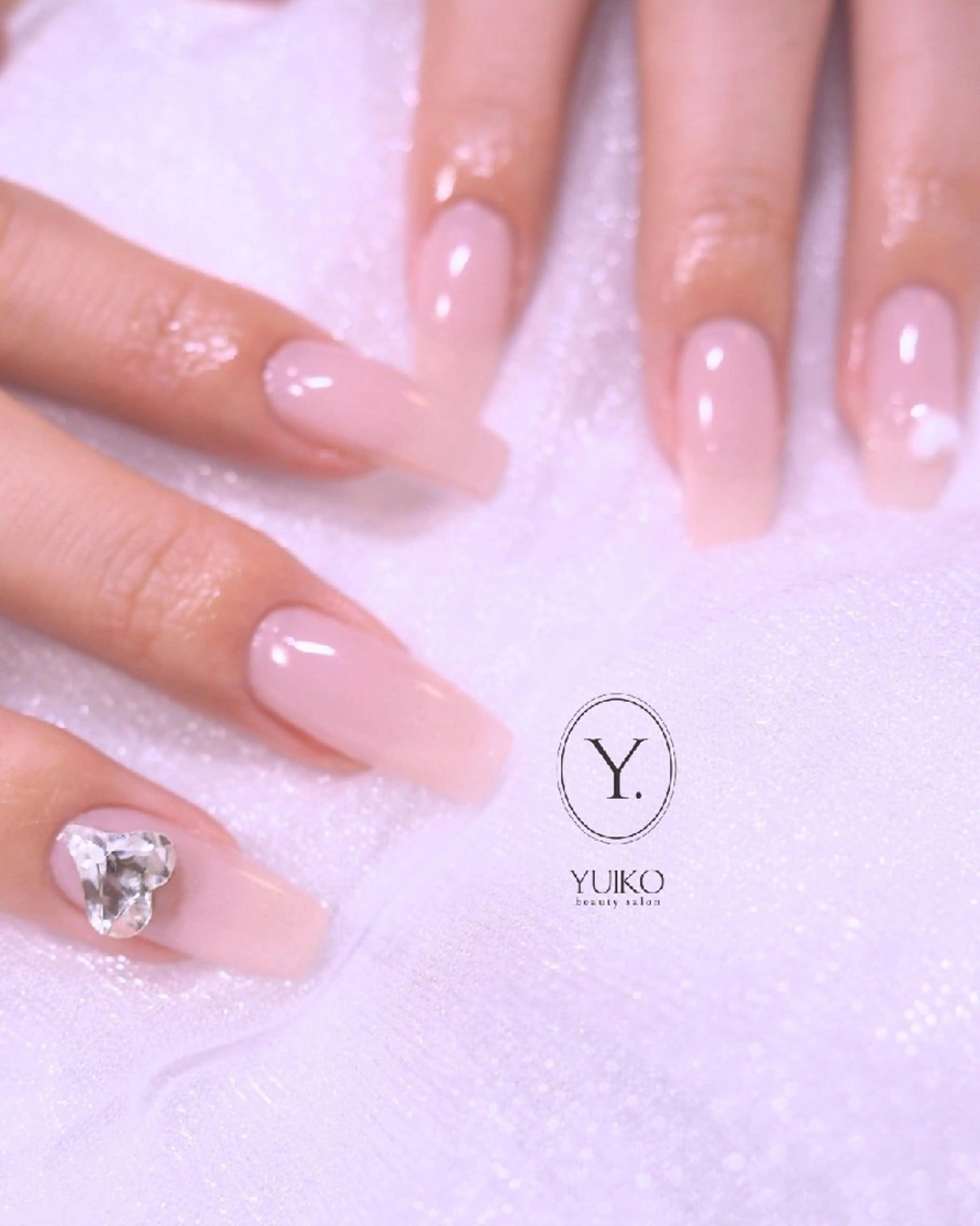 ワンカラーネイルの写真