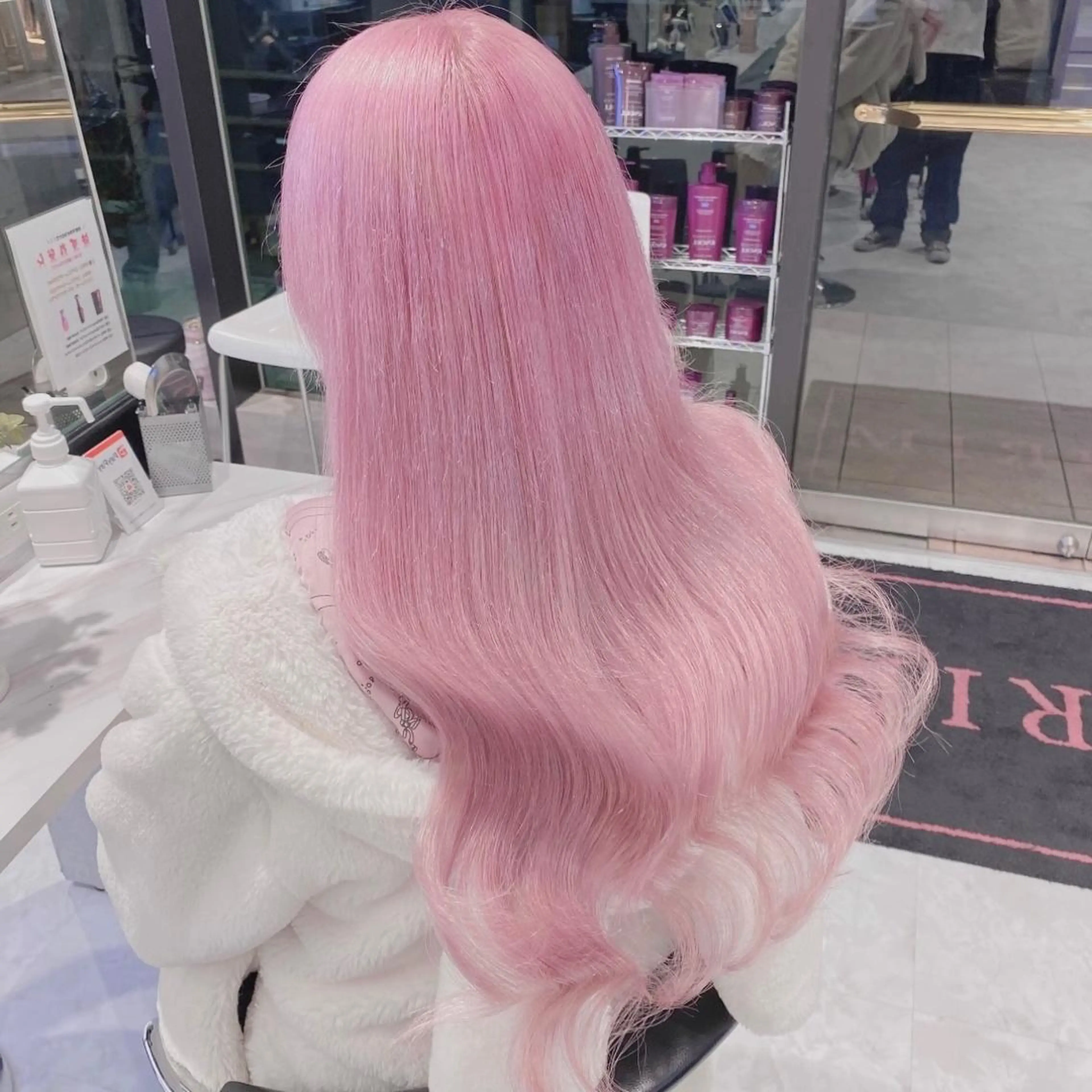 ケアカラー➕カット➕最高補修トリートメントの写真