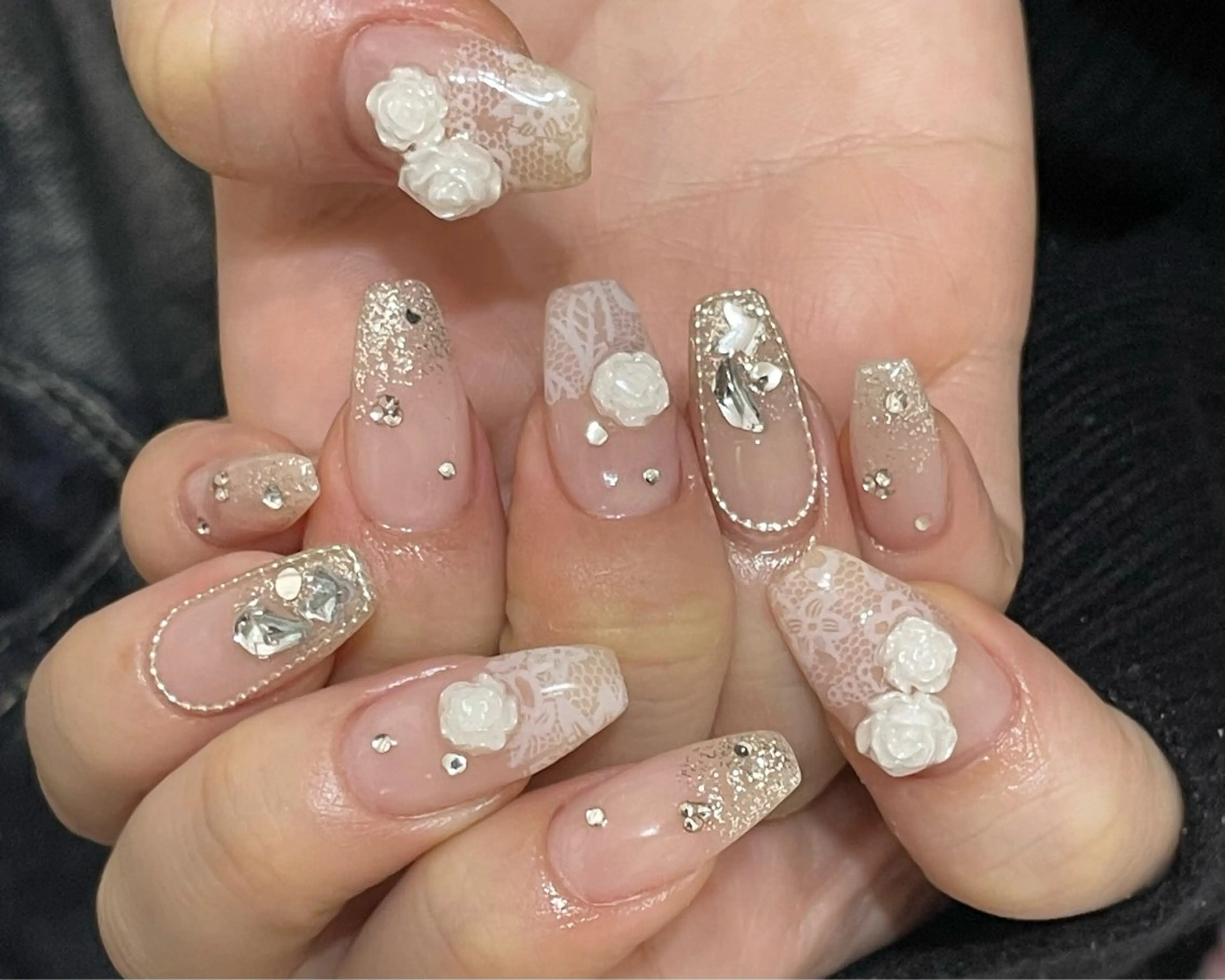 《6​〜​10本目安》（ケアオフ込み）持ち込みデザインやり放題コース（men's可）の写真