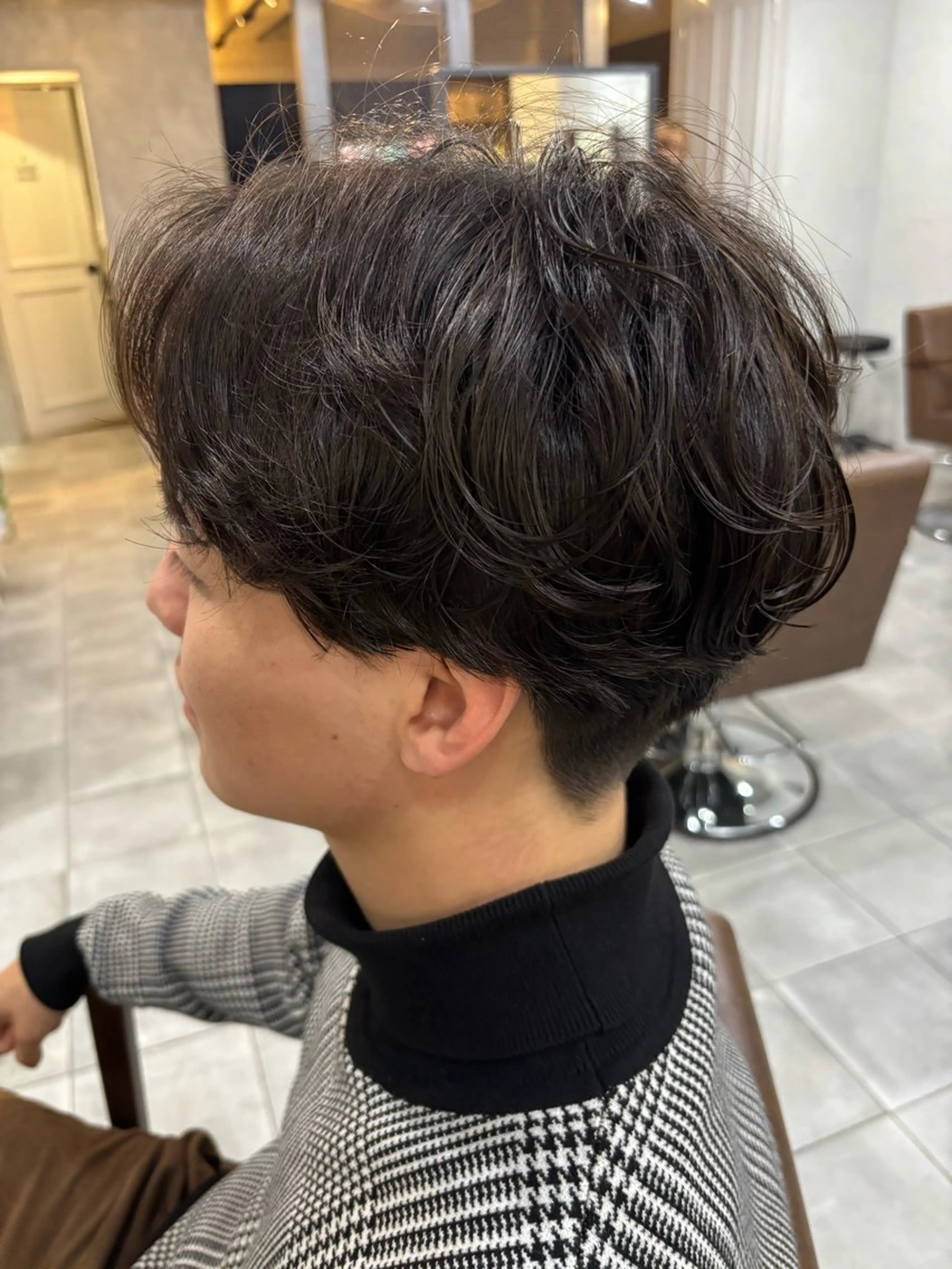 ショート パーマ メンズ カット パーマ ❄️中野侑香❄️ ハイライト/ブリーチのヘアスタイル