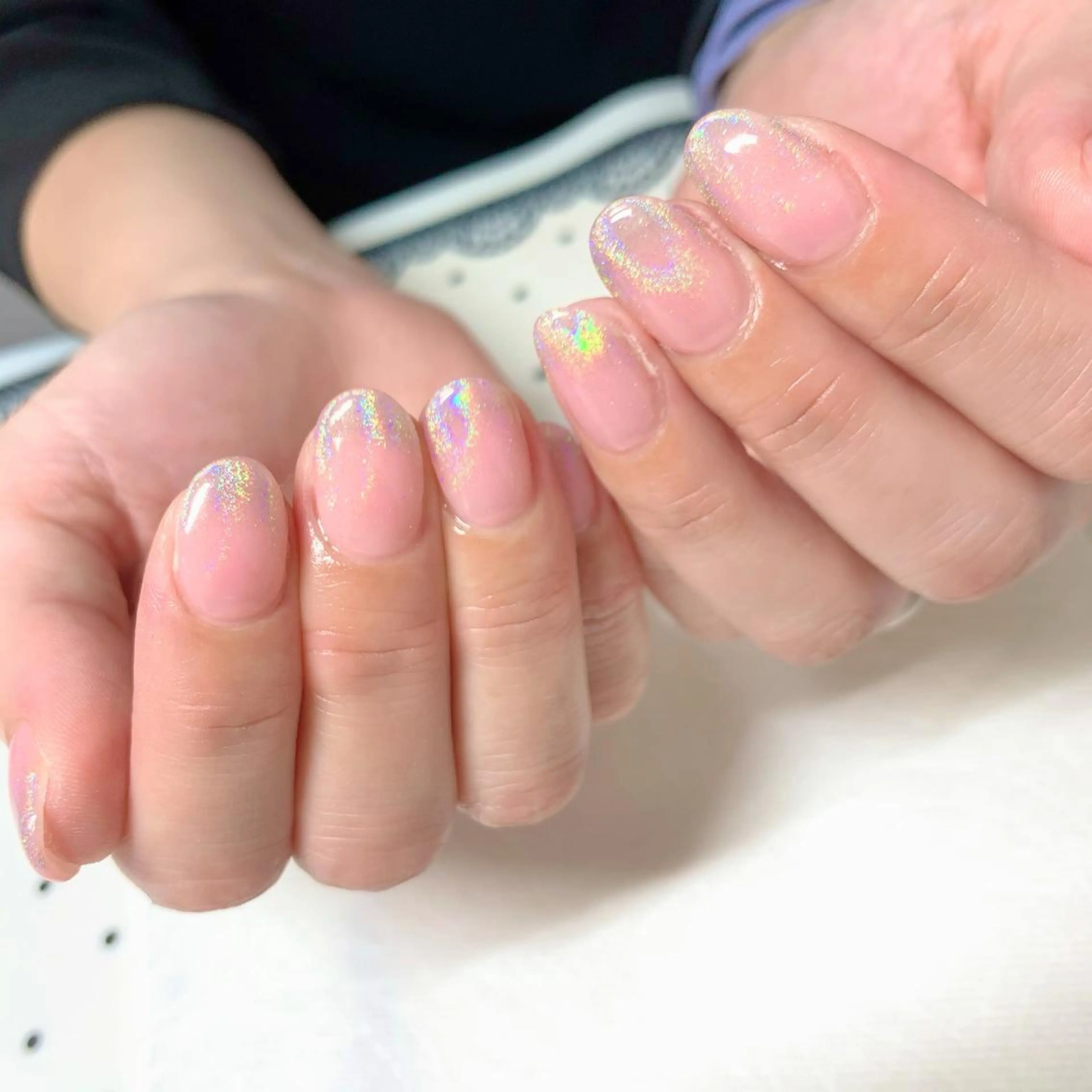 ネイル グラデーション キラキラネイル clover nailのネイルデザイン