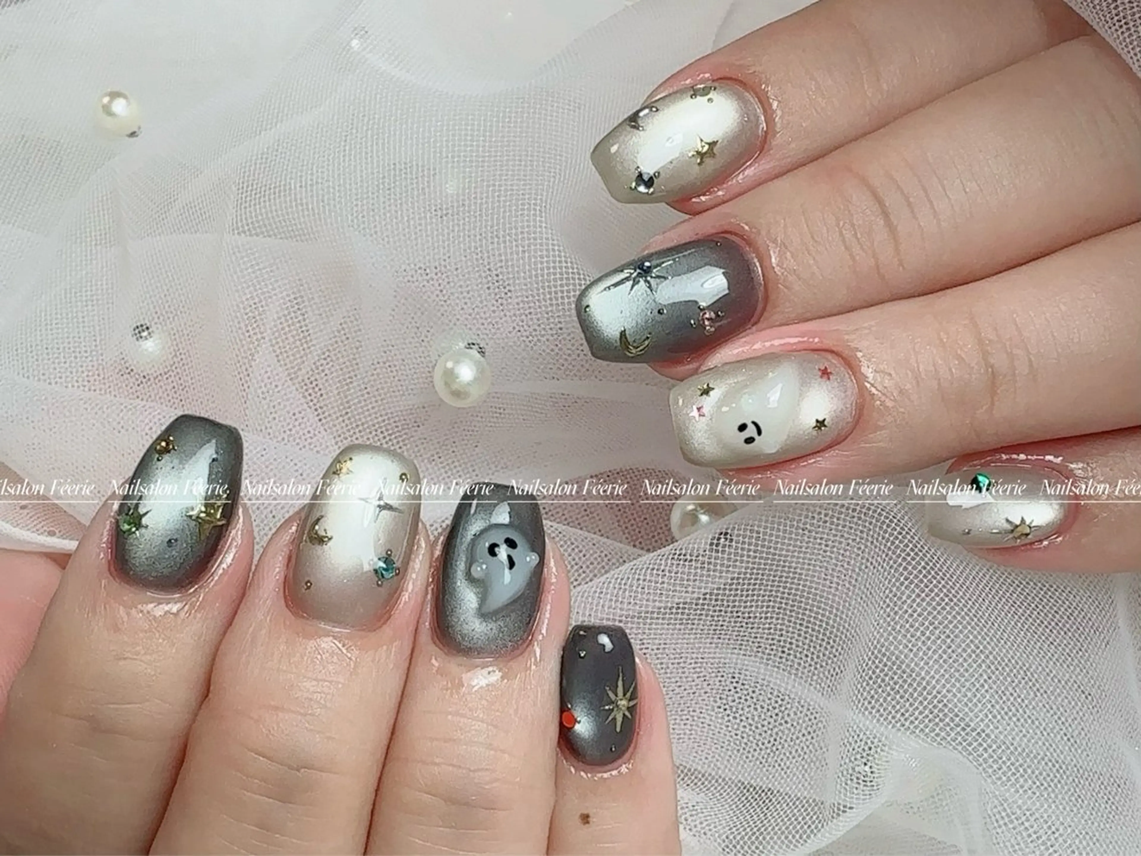 ネイル 成人式 長さ出し フットネイル フレンチネイル ジェルネイル ハンドネイル ハンドケア nail salon Feerieのネイルデザイン