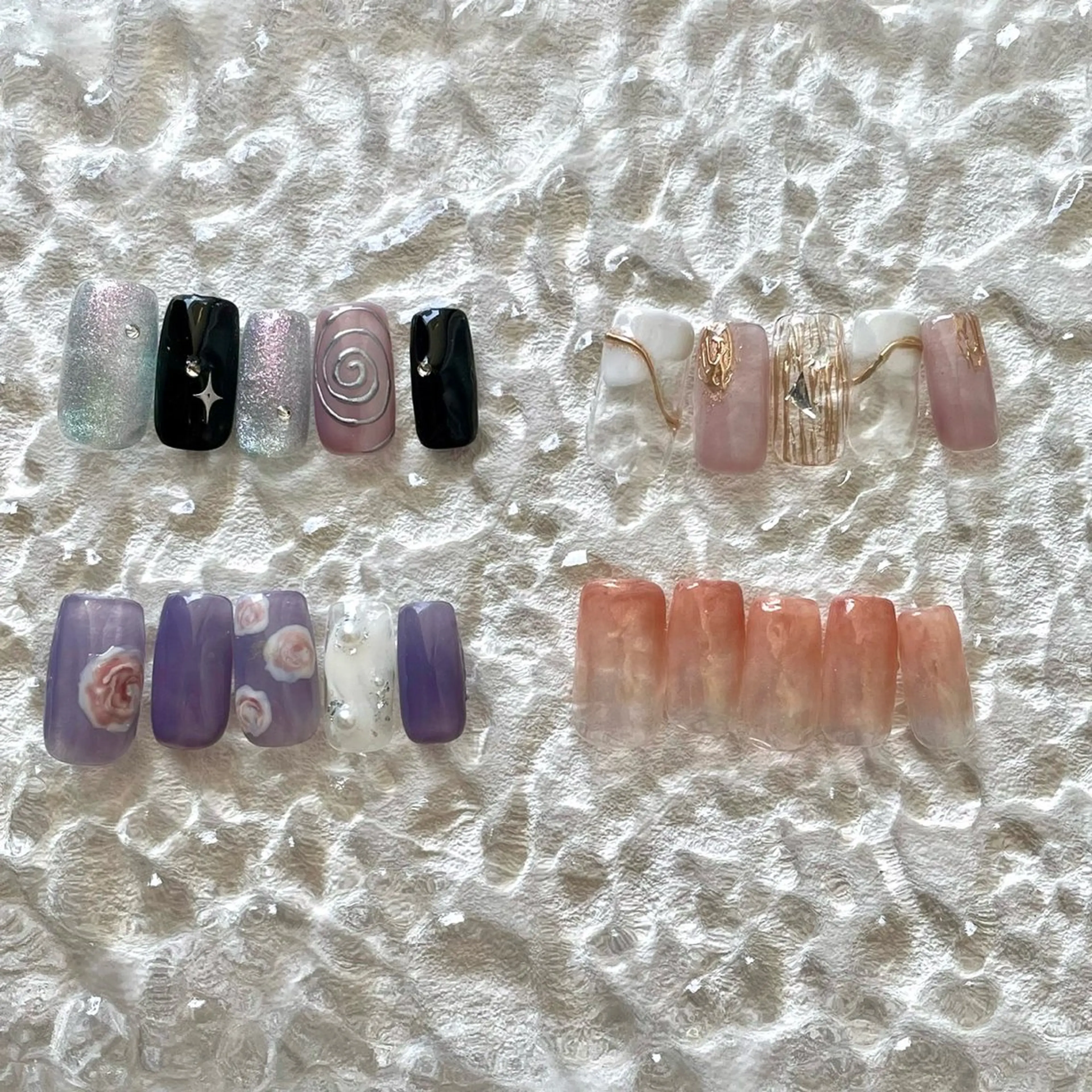 ネイル 春ネイル ハンドネイル サブスクNAIL🎵 Mizuhoのネイルデザイン