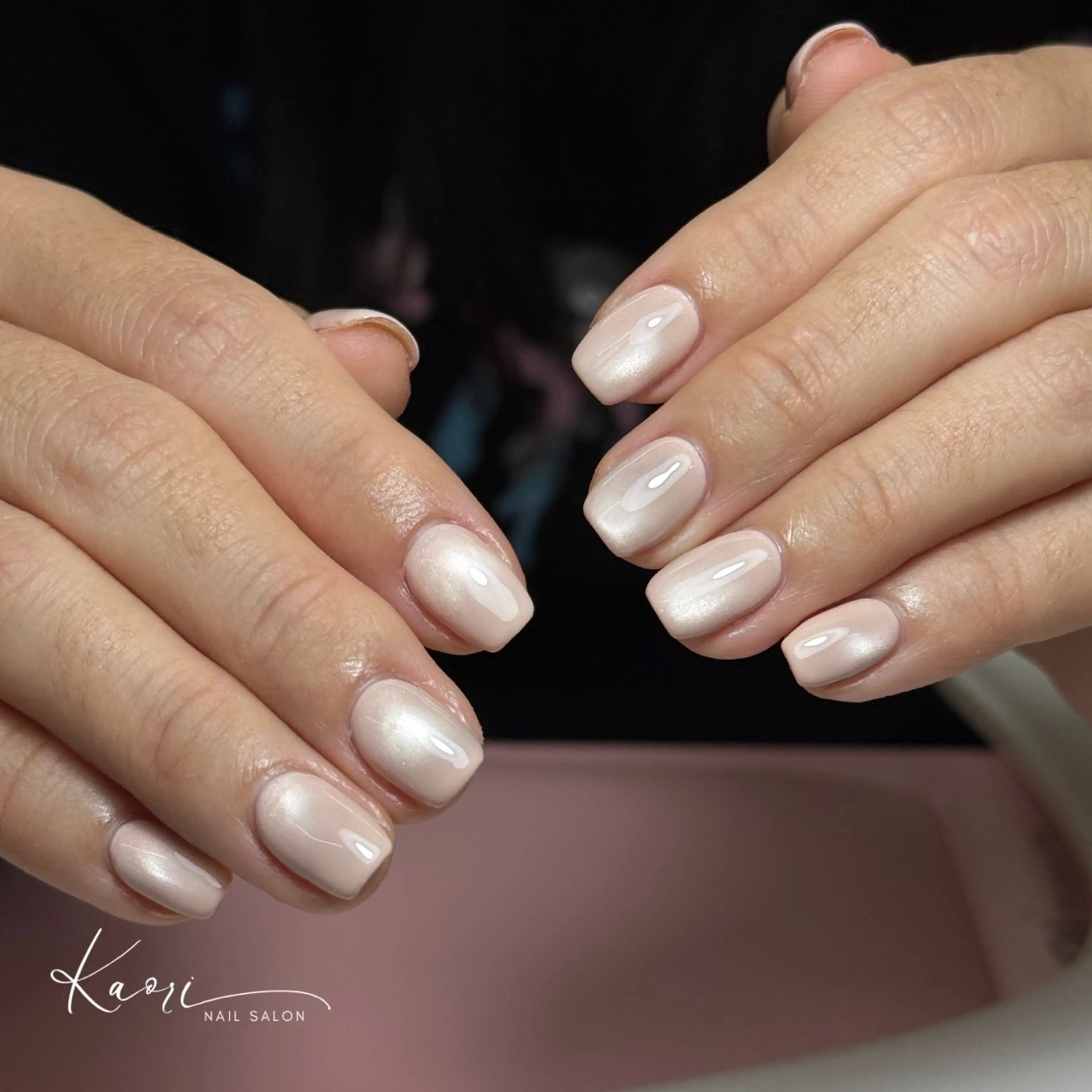 ネイル 韓国ネイル 持ち込み ニュアンスネイル ワンホンネイル ハンドネイル かおり 奏のネイルデザイン