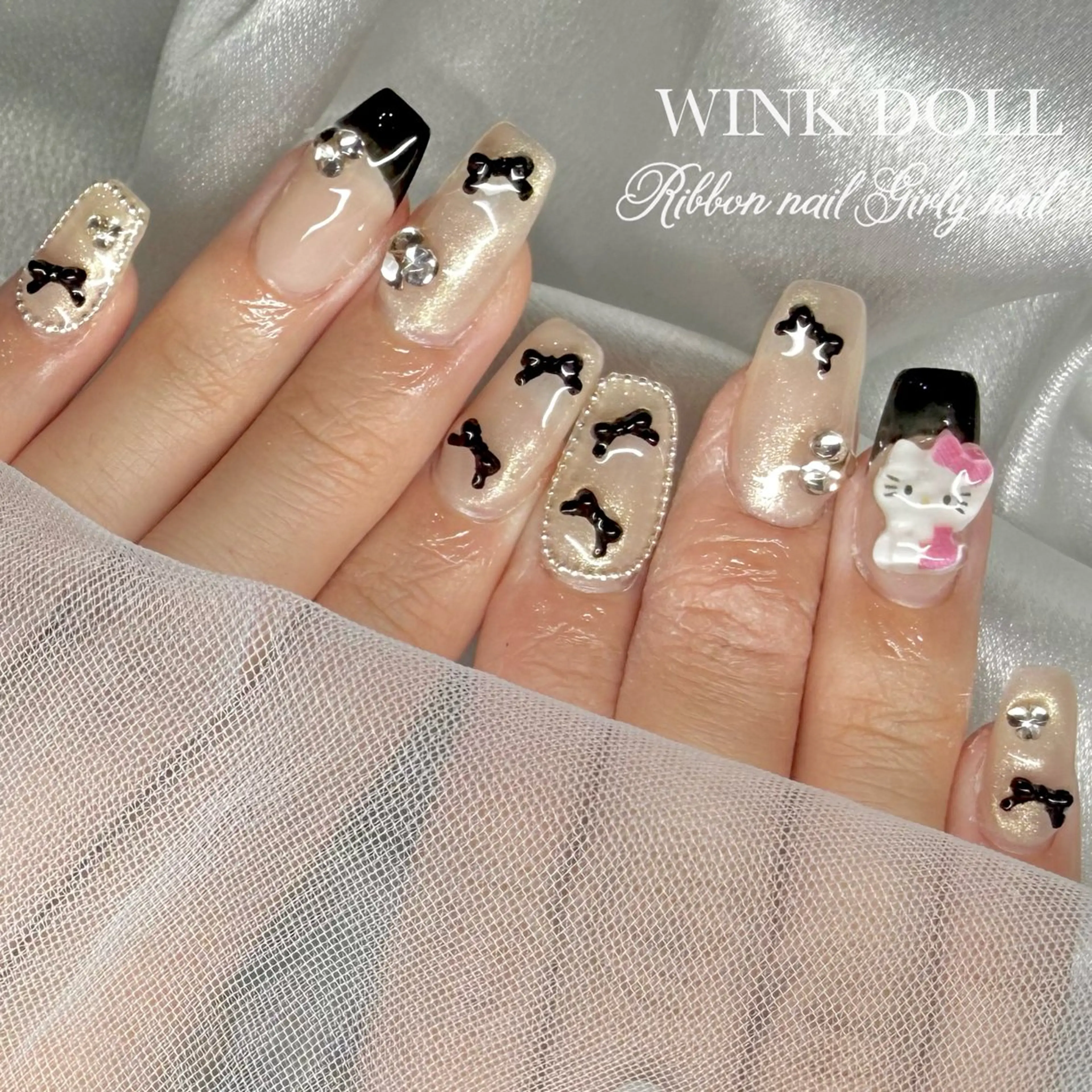 ネイル ハンドネイル WINK DOLL RIANのネイルデザイン