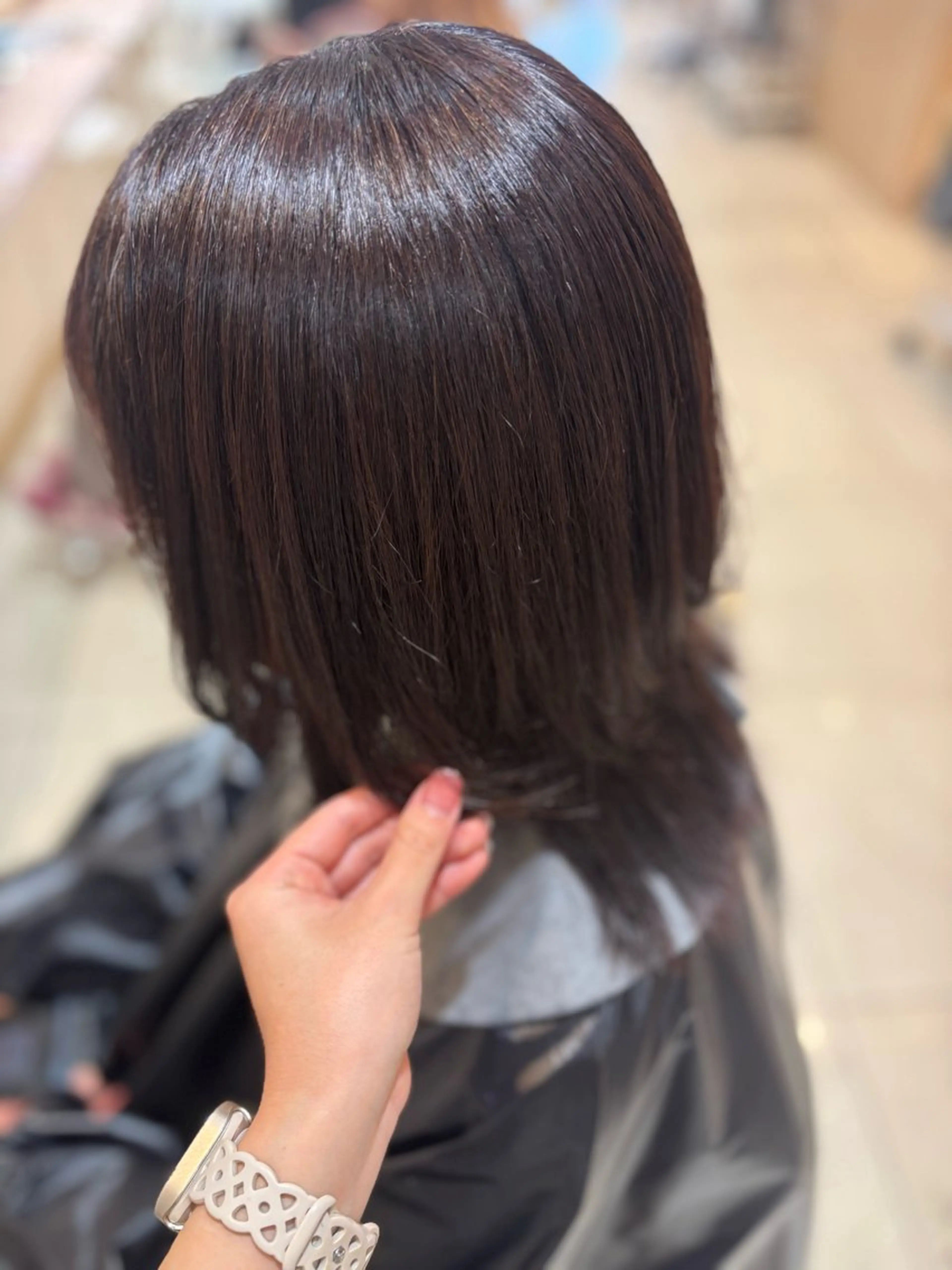 ミディアム 川島 梨菜🌹のヘアスタイル