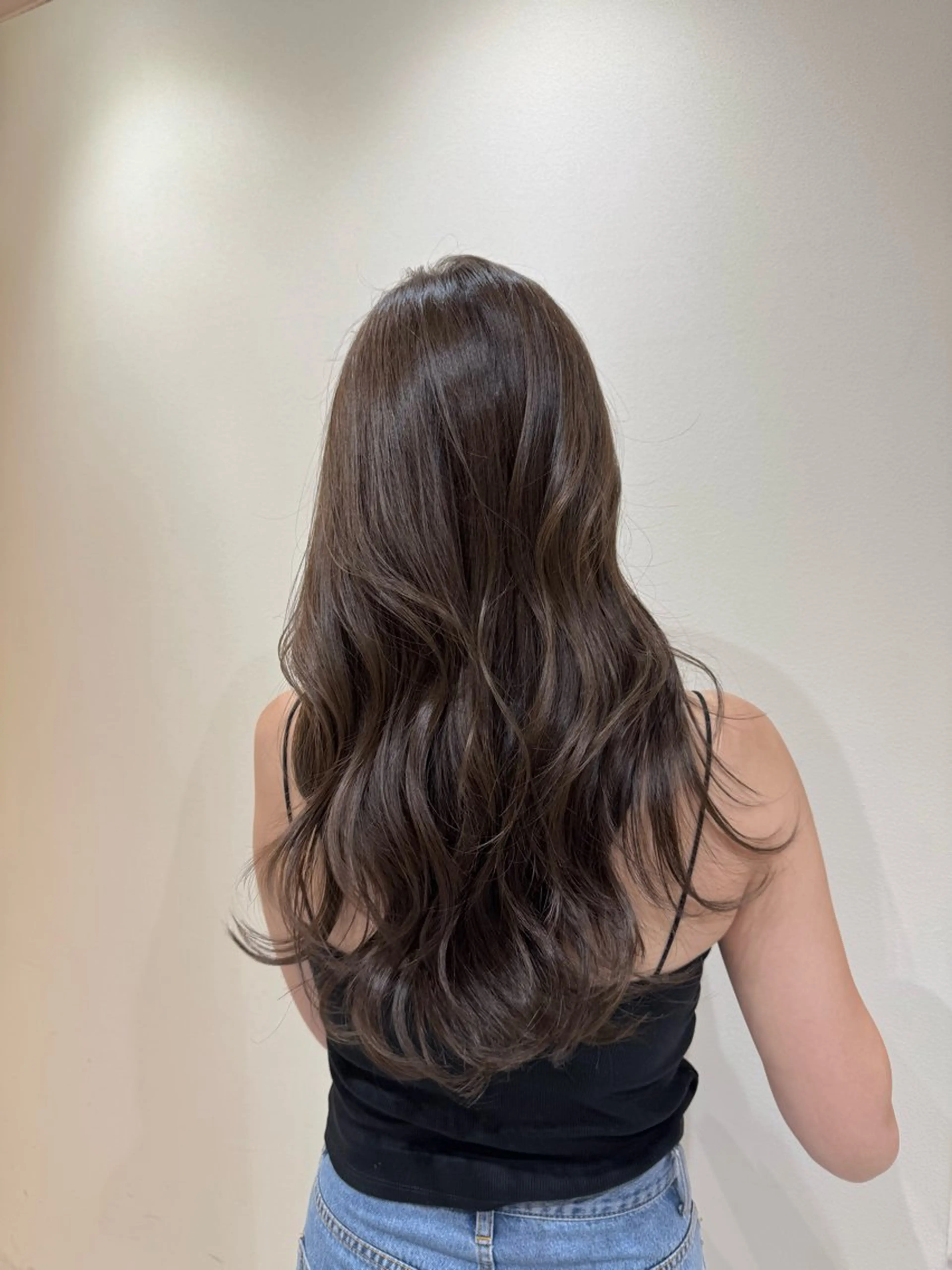 ロング カラー オリーブカラー ヘアカラー トリートメント 透明感カラー/ ナチュラル/toaのヘアスタイル