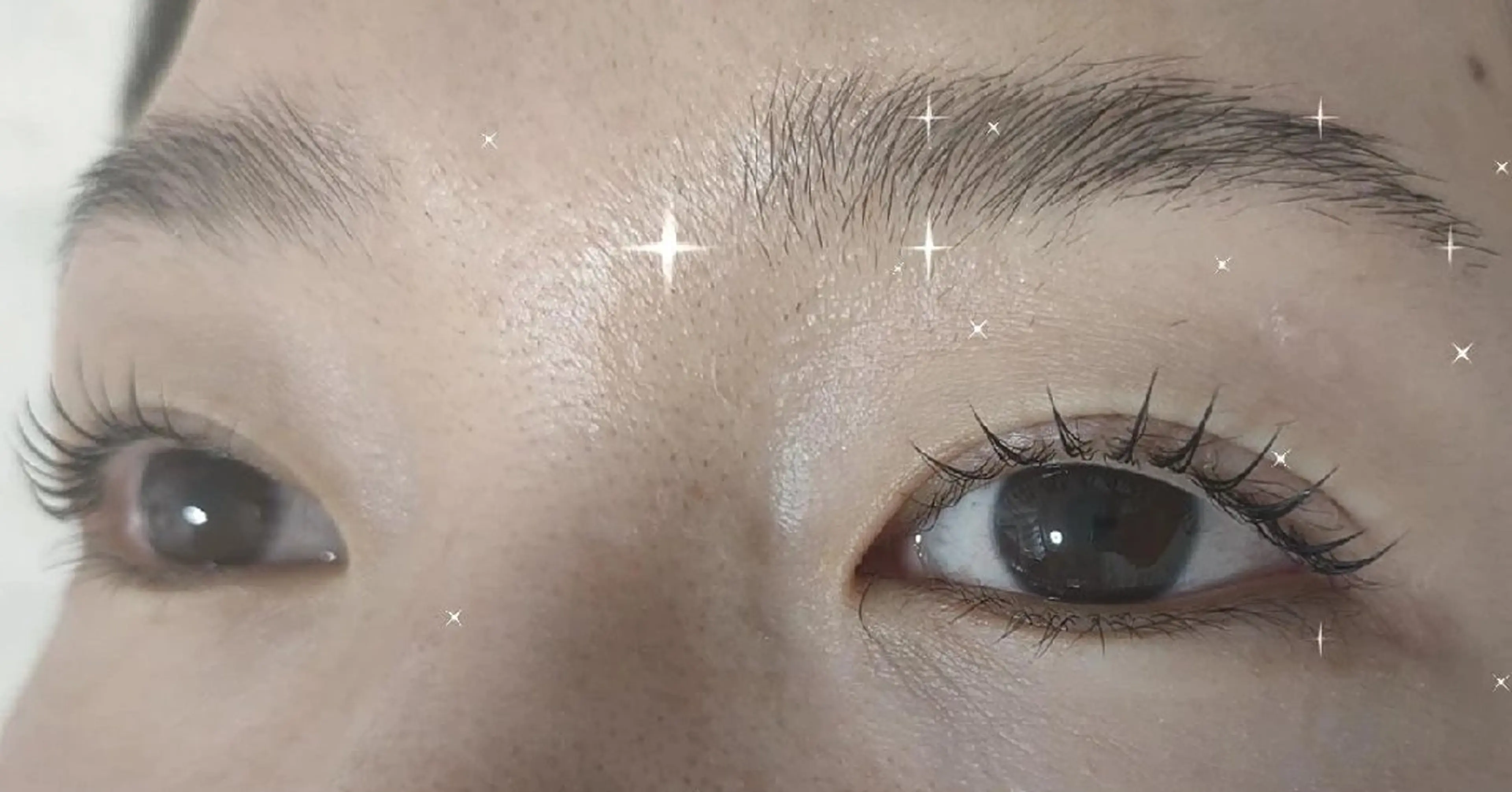 マツエク・マツパ 一重×まつ毛パーマ ワンホンマツエク ほわいと あざぶのマツエク・マツパデザイン