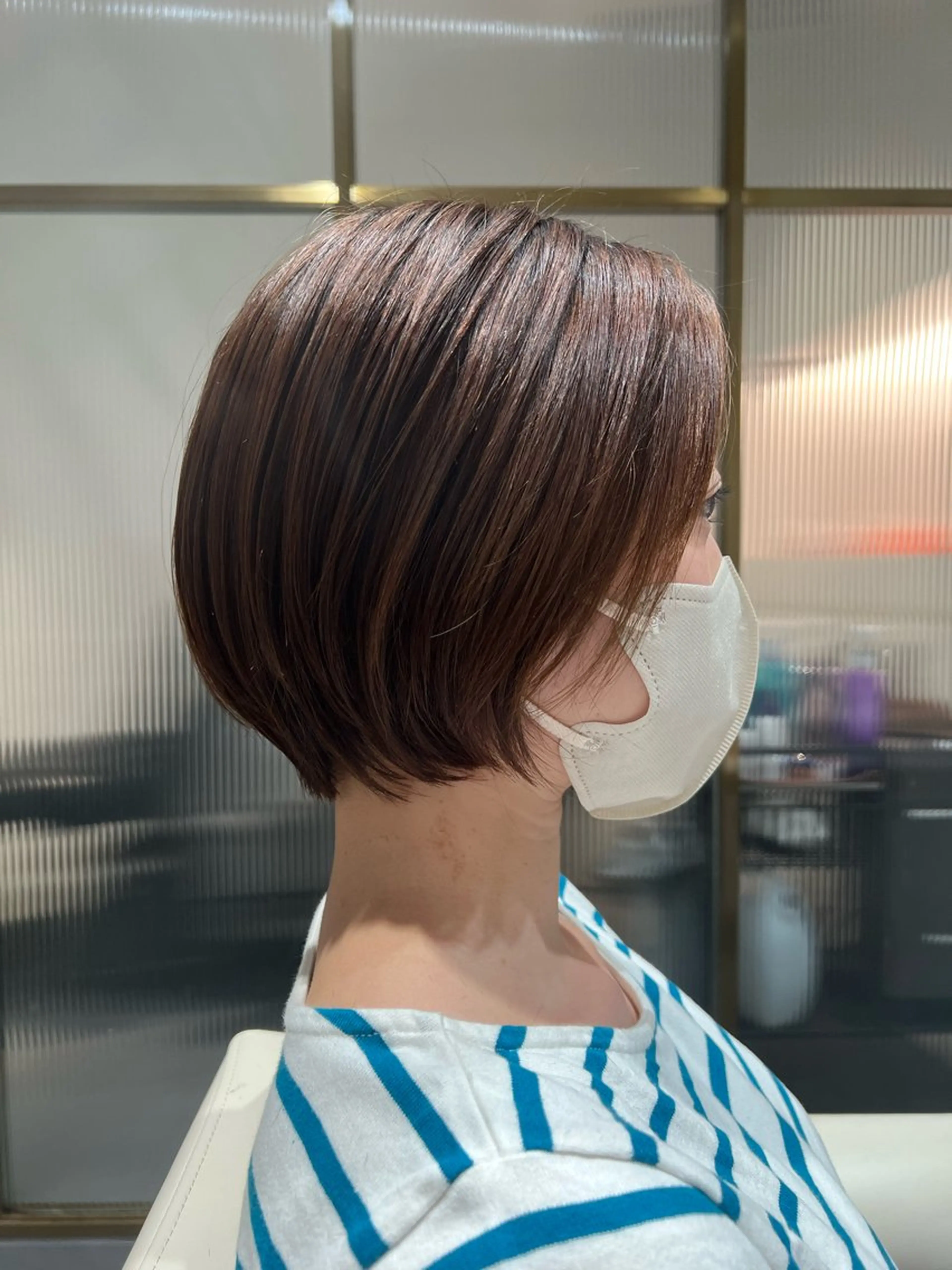 ショート ショートボブ ボブ くびれヘア 髪質改善 ショートヘア ⛄️艶カラー／ レイヤー⛄️和也のヘアスタイル