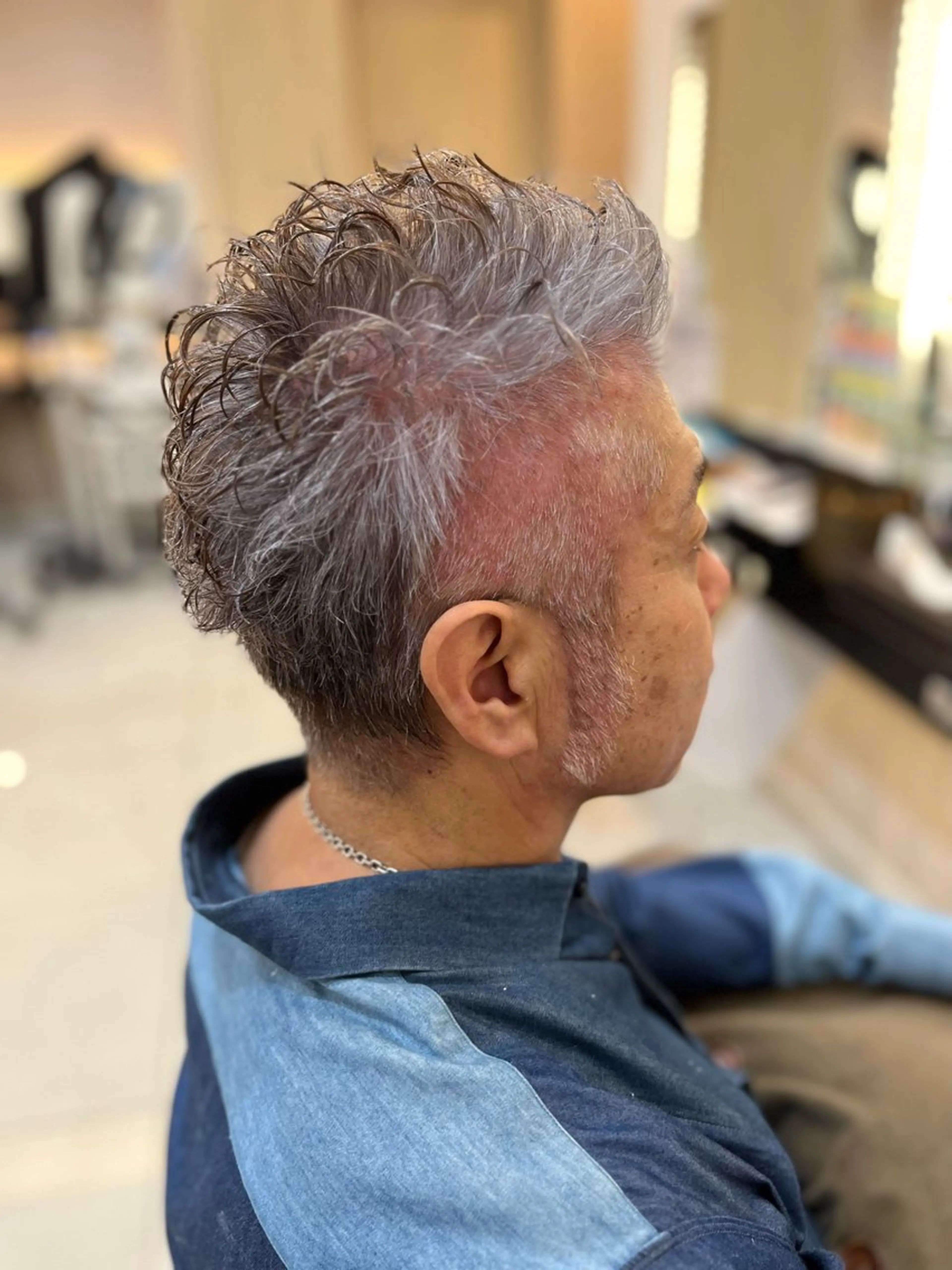 ショート パーマ メンズ カット パーマ トリートメント トータルビューティー K:R鶴川のヘアスタイル