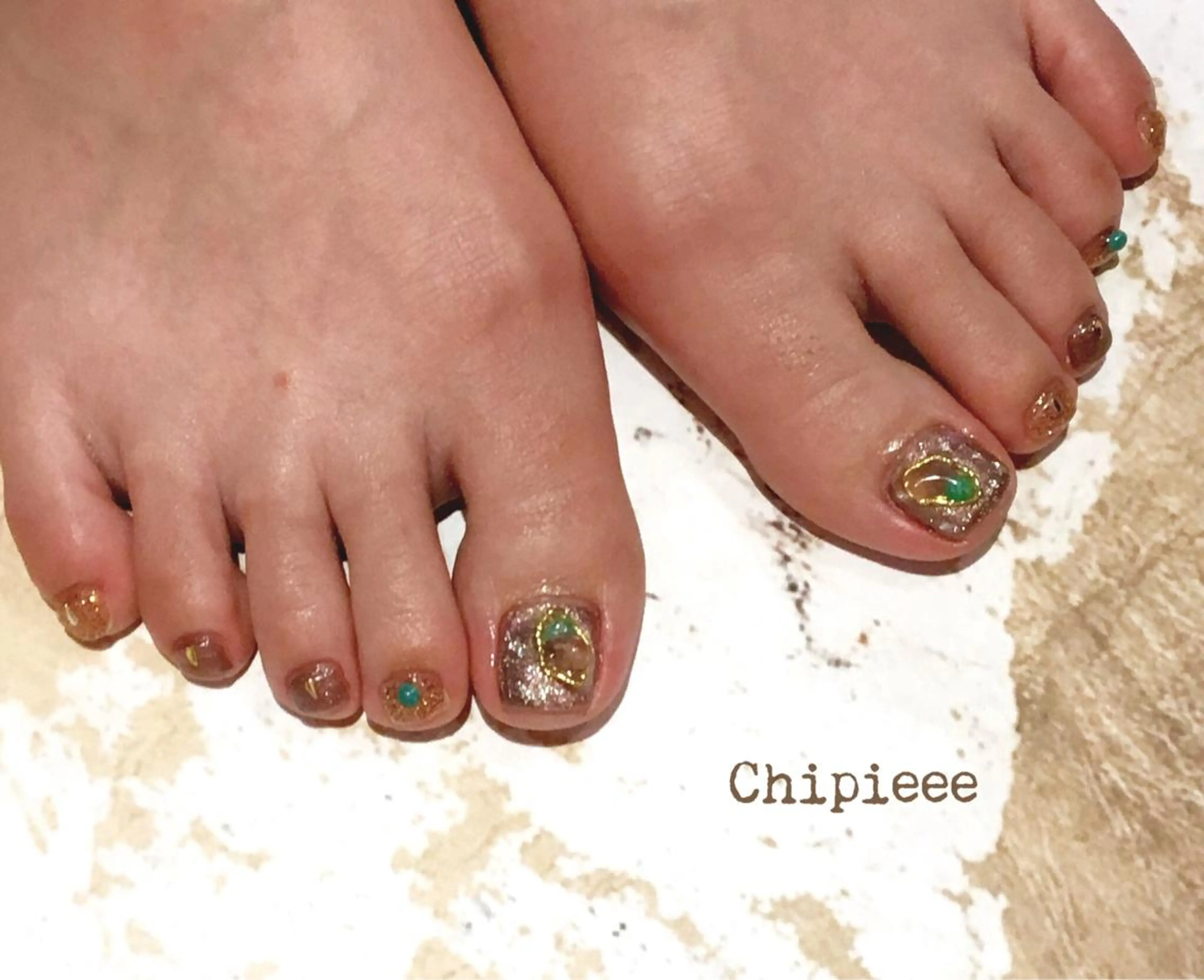 ネイル フットネイル revia所属・ERI Nailistのネイルデザイン