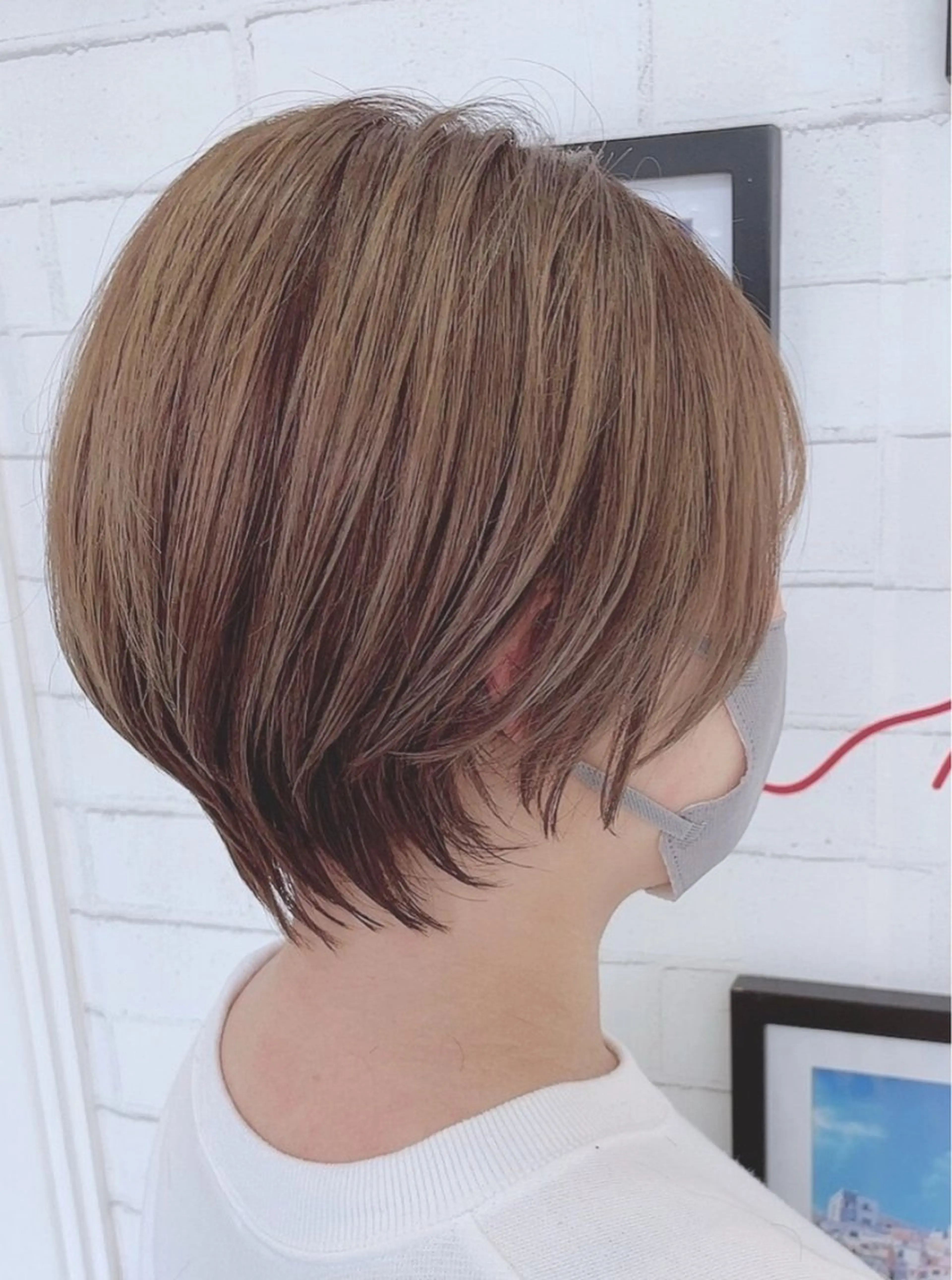 ショート カラー カット ヘアカラー トリートメント ✨️ツヤ髪✨️ 💫髪質改善💫間宮のヘアスタイル