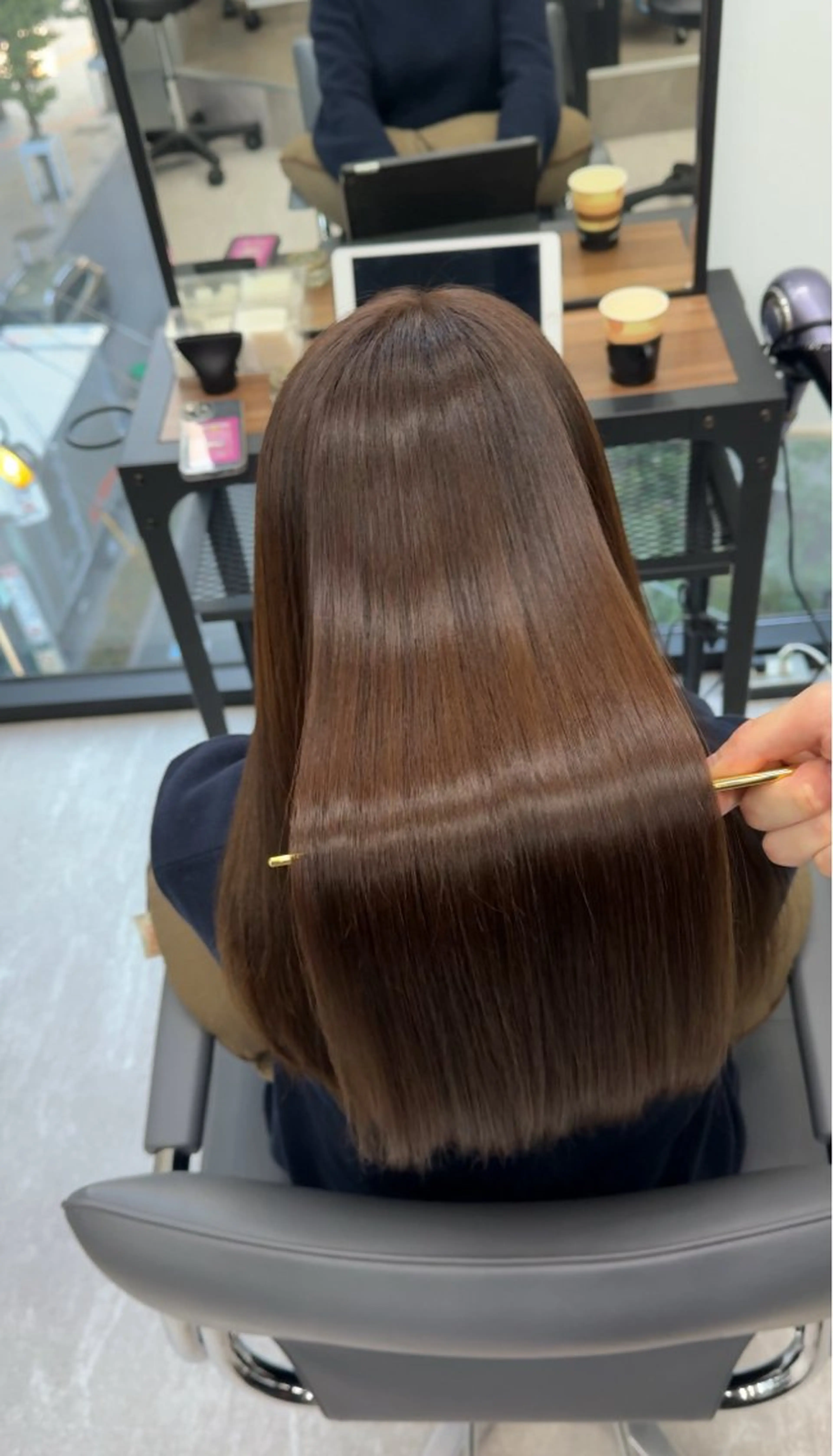 セミロング トリートメント 髪質改善／韓国風 恵比寿/Renのヘアスタイル