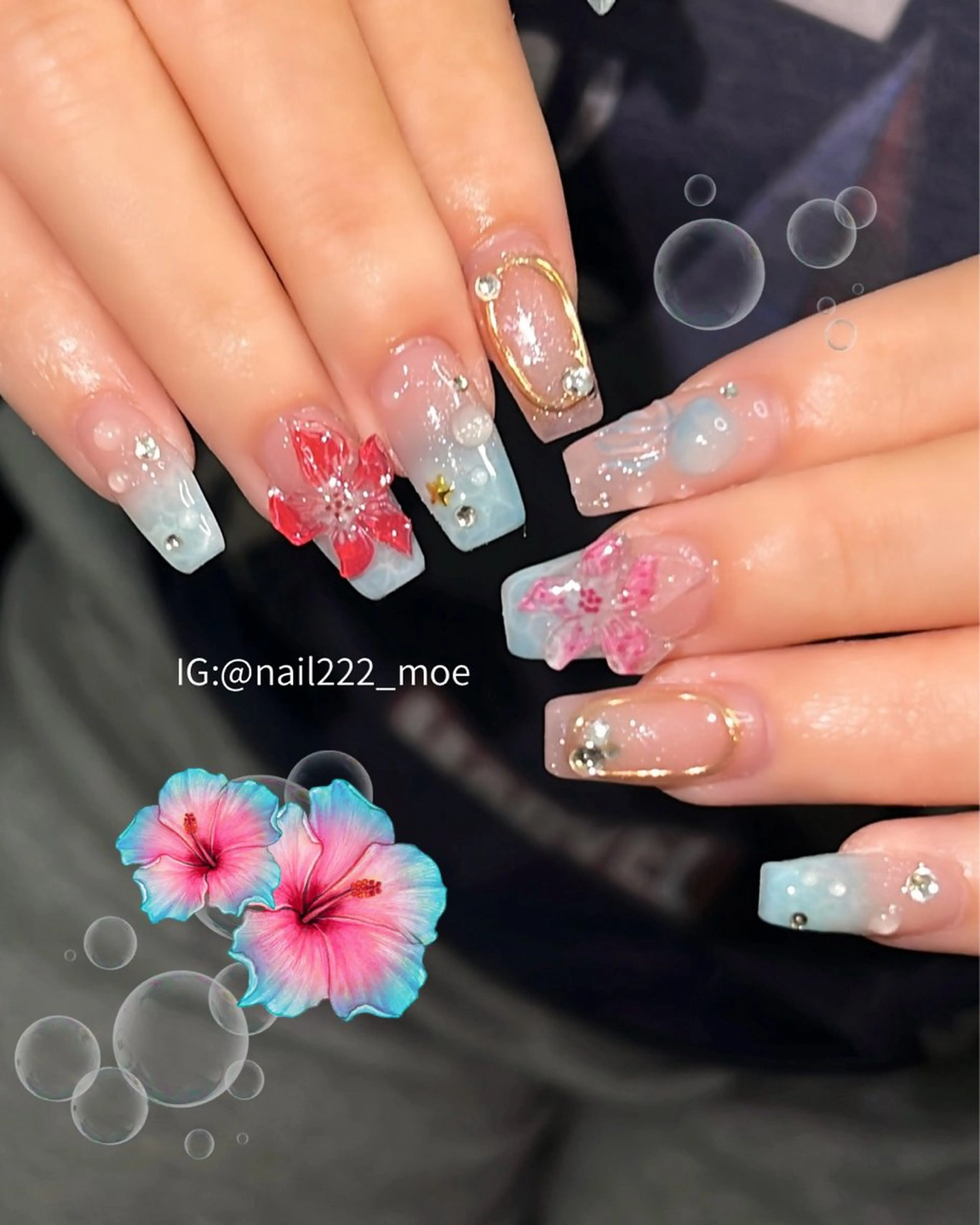ネイル ハンドネイル ⟡.*222⋰˚☆ MöEのネイルデザイン